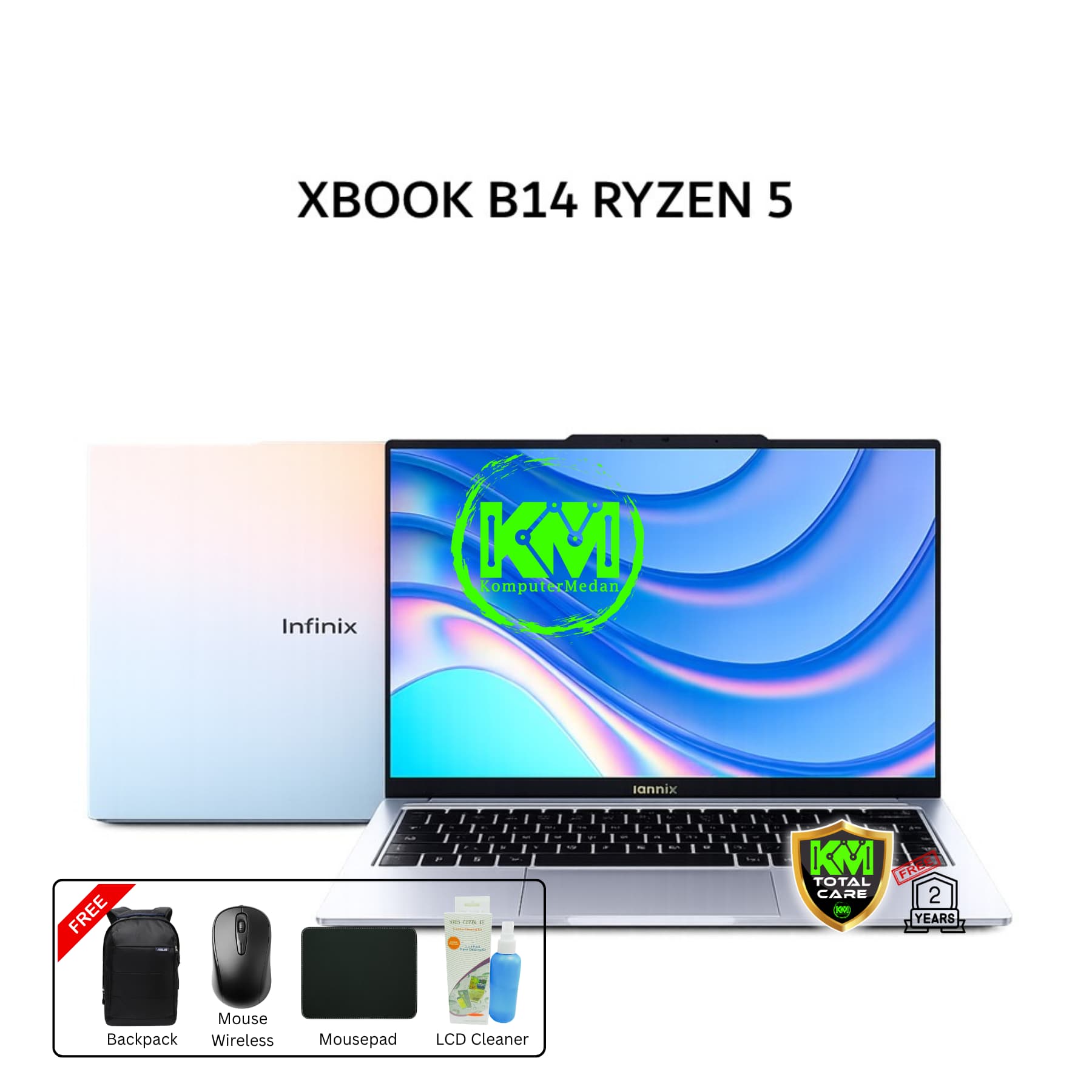 INFINIX XBOOK B14 RYZEN 5 - 7535HS 16GB 512GB SSD (CORAL TIDES) - Image 4