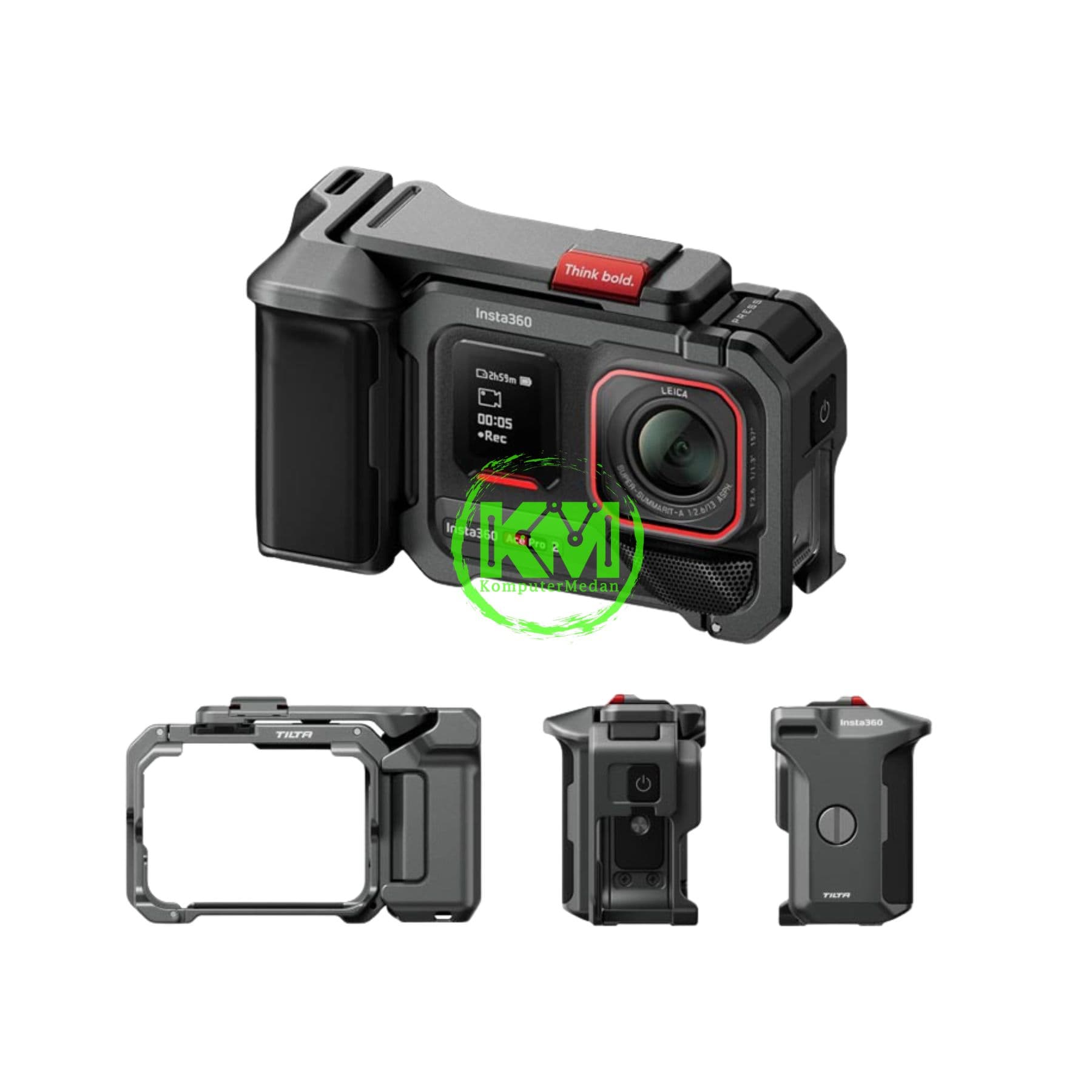 INSTA 360 ACE PRO 2 DUAL BATTERY XPLORER BUNDLE (SLATE GRAY) - Image 1