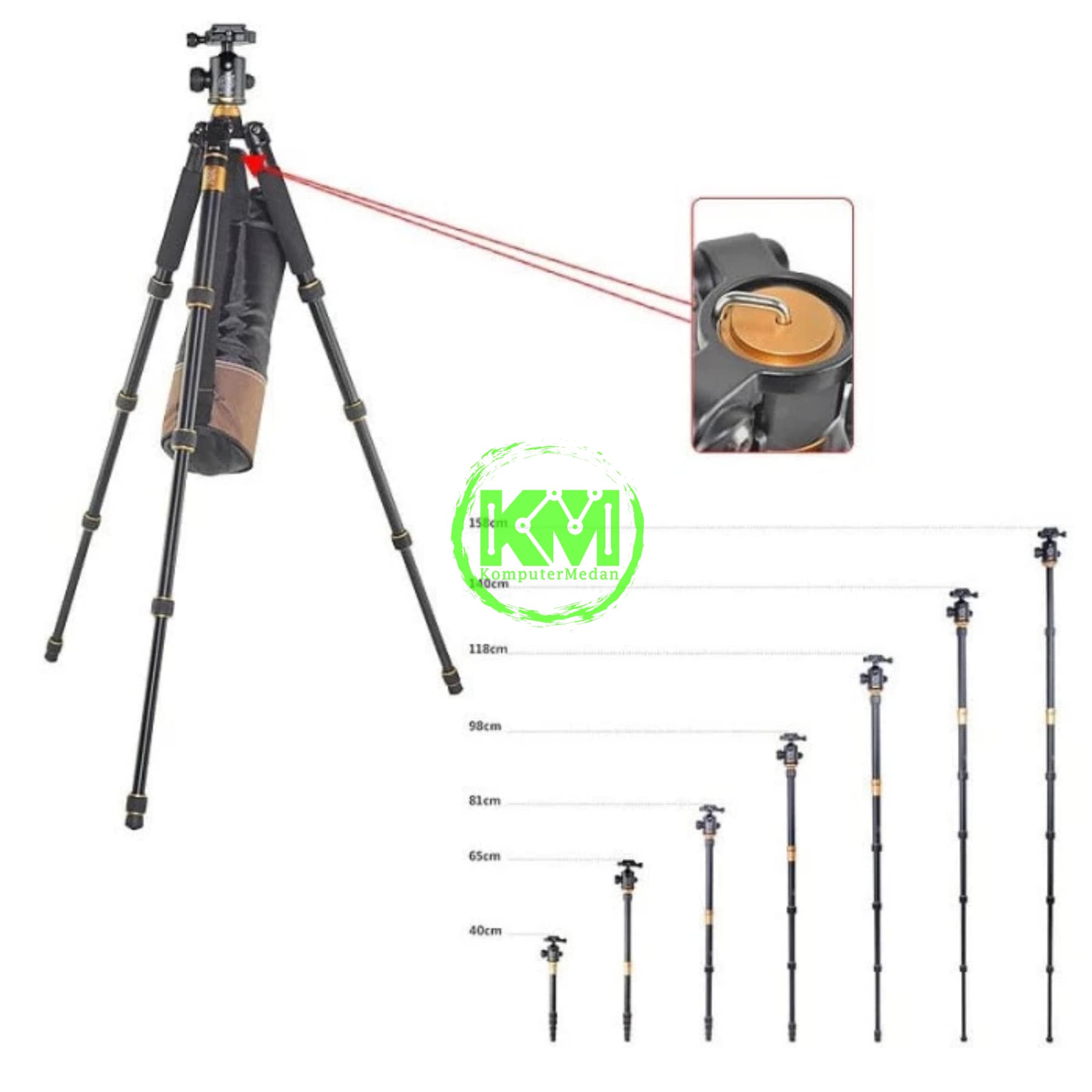 BEIKE TRIPOD Q 666 - Image 4