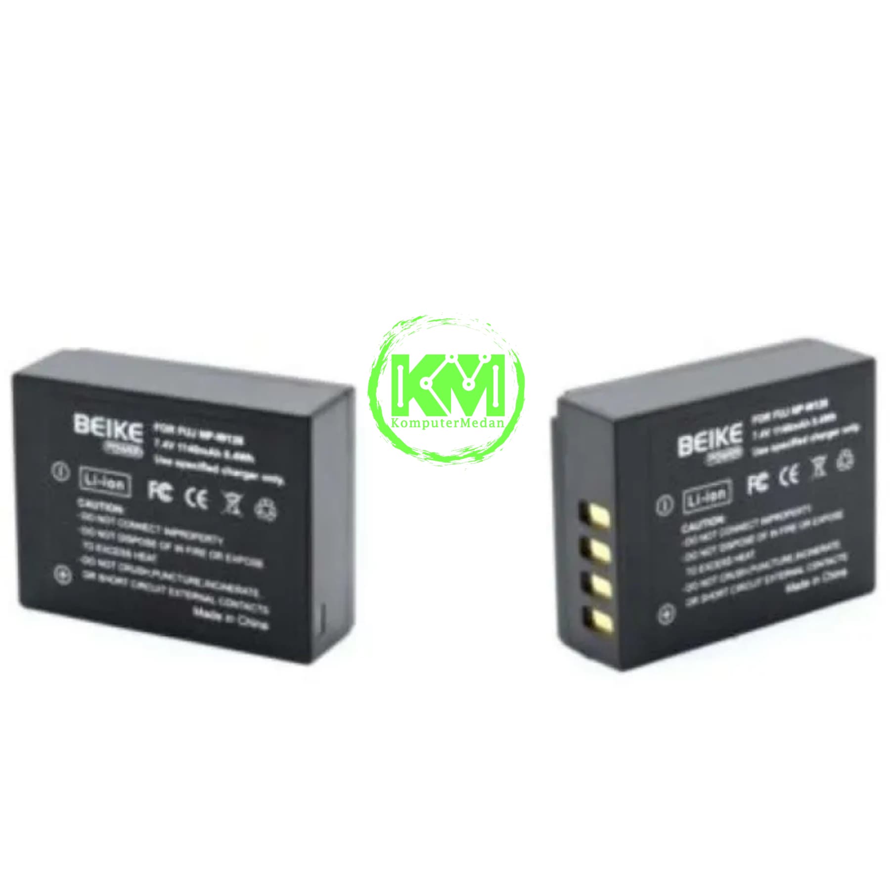 BEIKE POWER BATTERY 2 NP-W126 1140 MAH BATTERY+1 CHARGER - Image 1