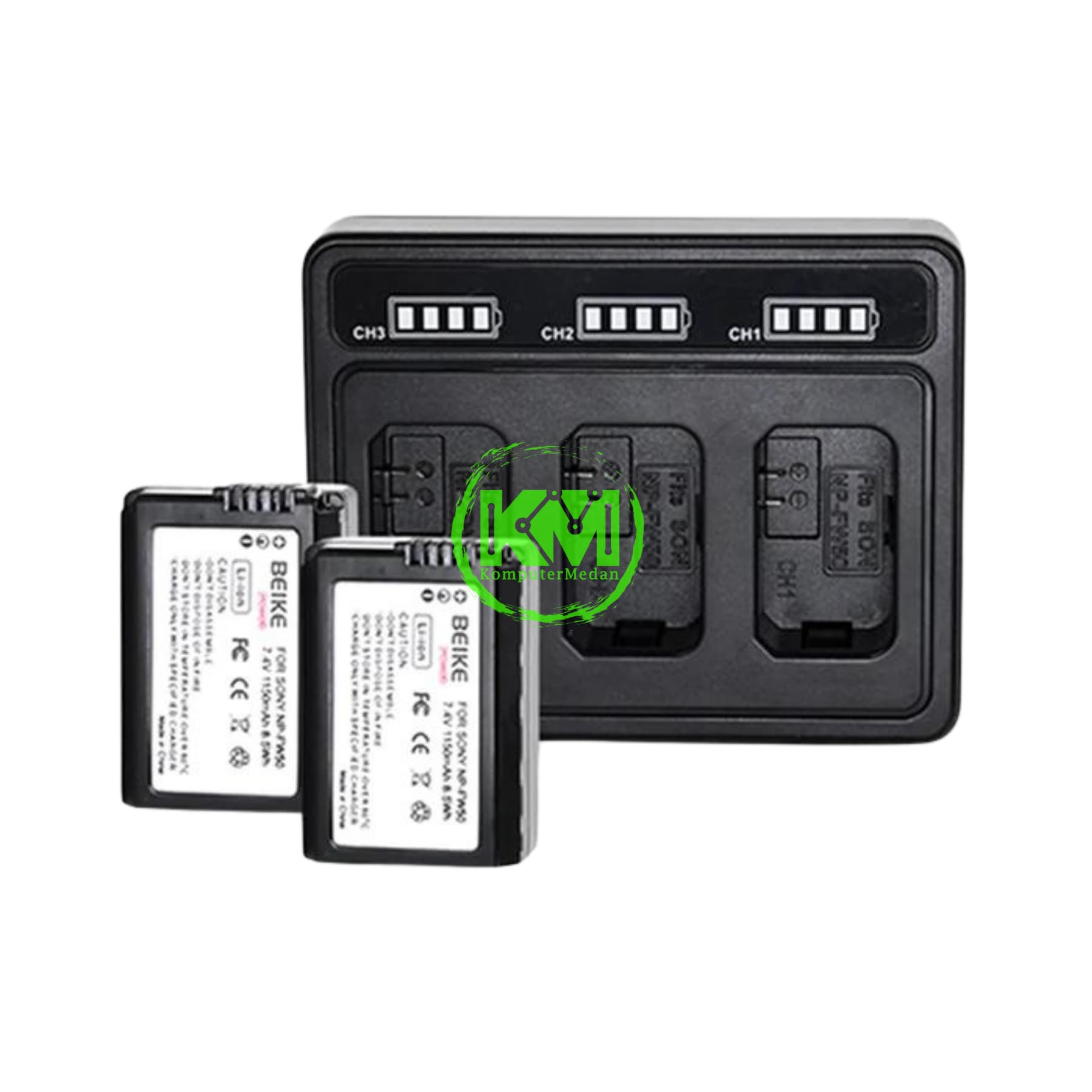 BEIKE POWER BATTERY 2 NP-FW50 1150 MAH BATTERY+1 CHARGER - Image 4