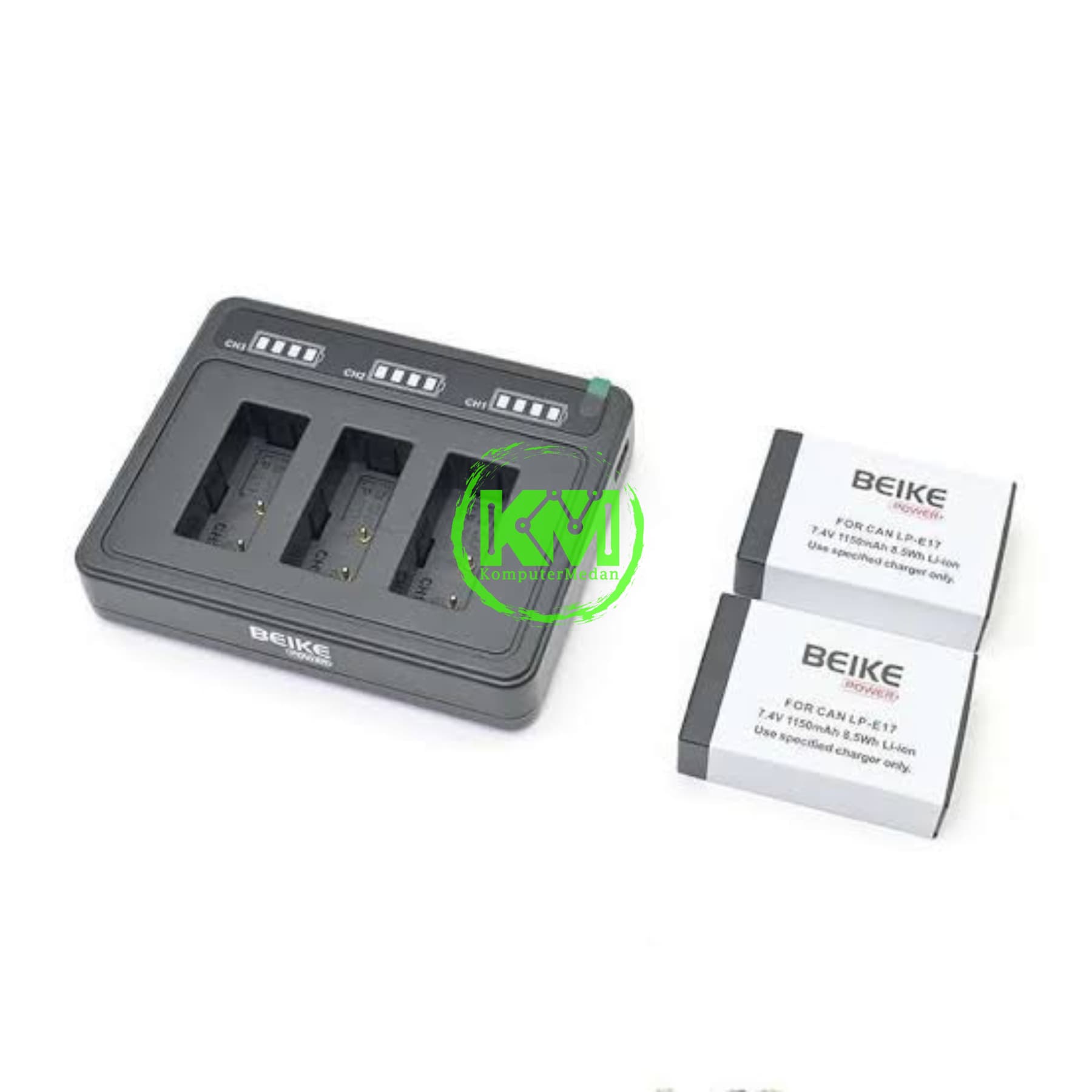 BEIKE POWER BATTERY LP-E17 1150MAH - 2 BATTERY+1 CHARGER - Image 5