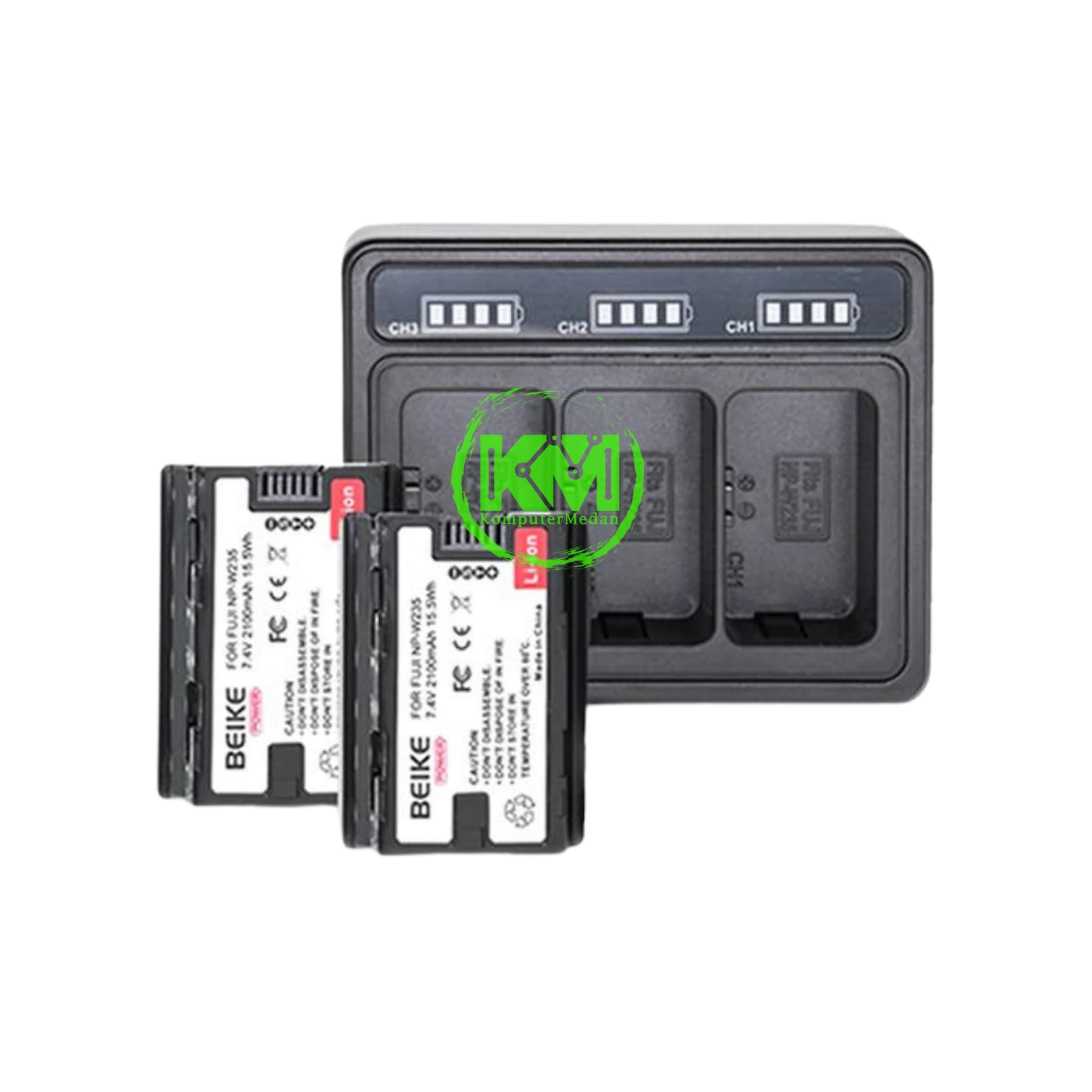 BEIKE POWER BATTERY 2 NP-FW50 1150 MAH BATTERY+1 CHARGER - Image 1