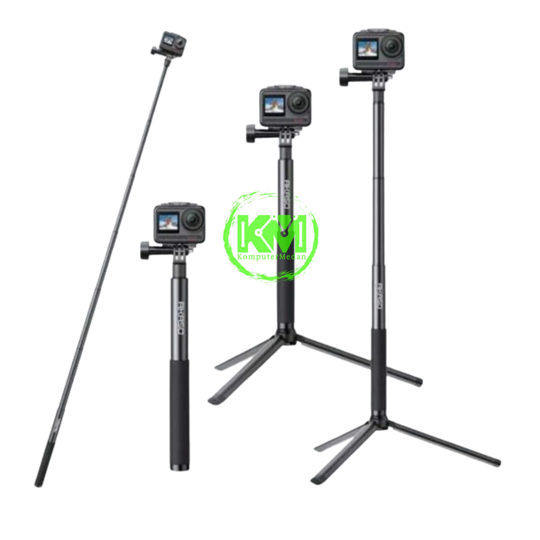 AKASO SELFIE STICK 120CM + 19CM TRIPOD - Image 1