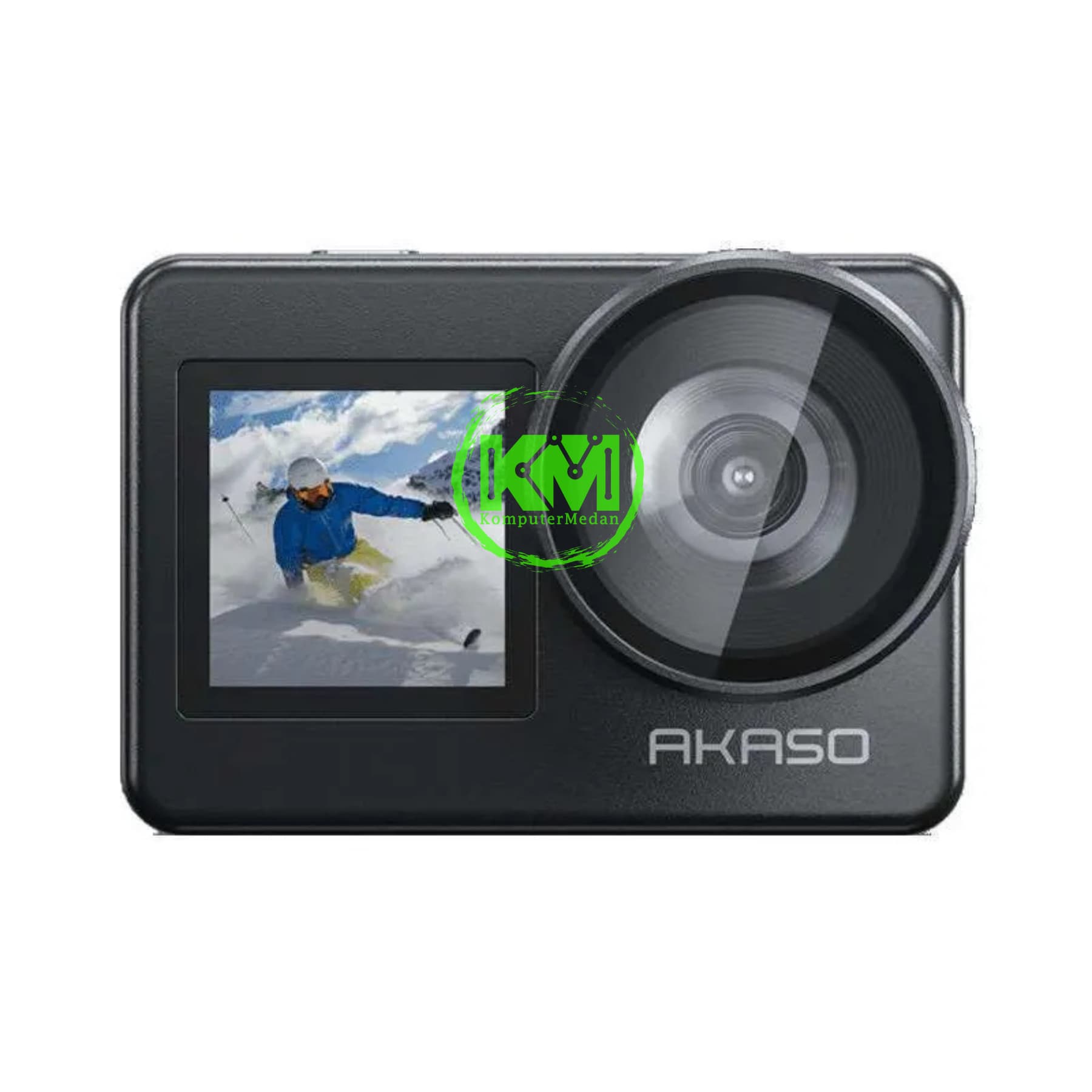 AKASO SET BRAVE 7 WITH MIC AND LEXAR / SUNEAST MICROSDXC ORANGE SERIES - 64 GB