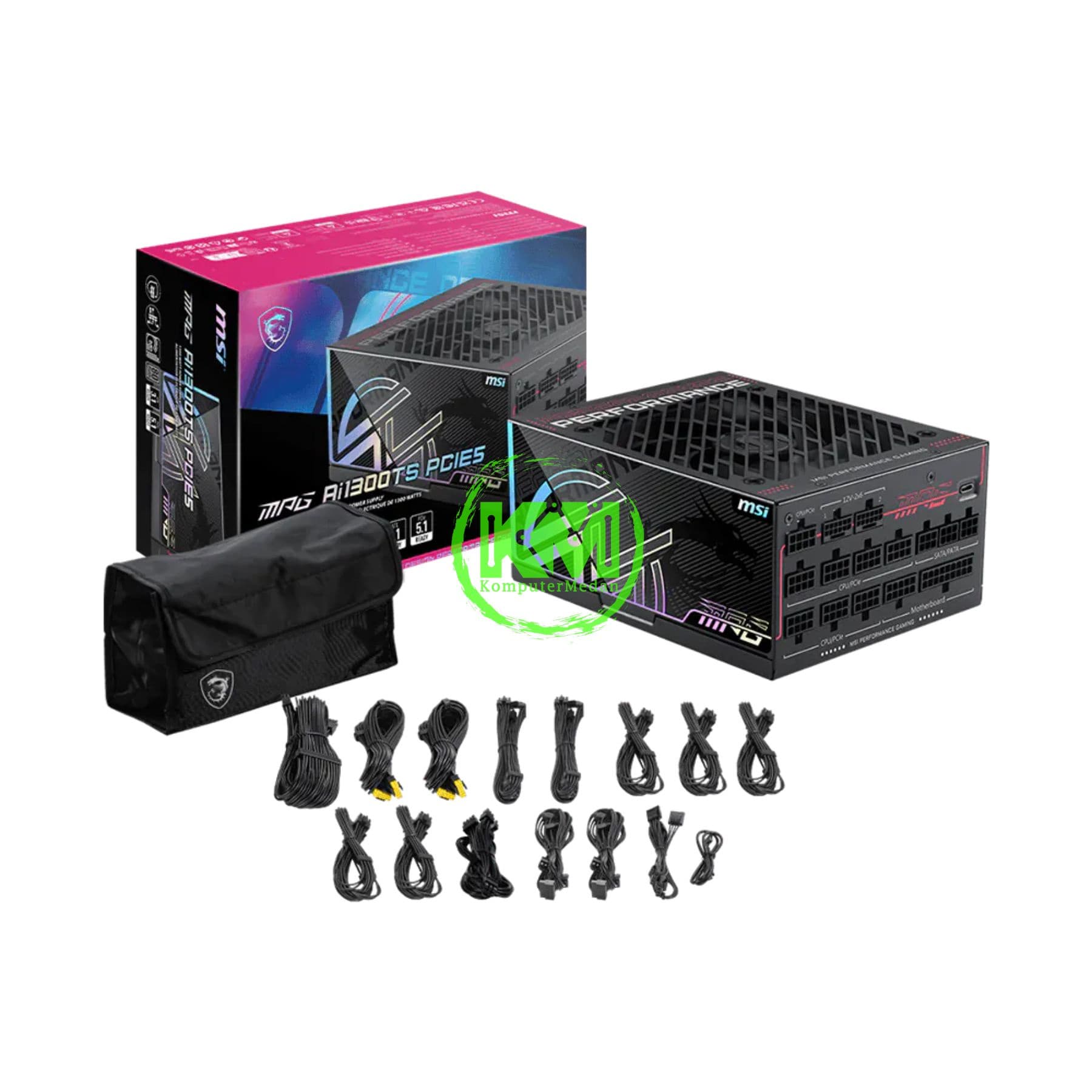 MSI MPG AI1300TS 1300W 80+ TITANIUM FULL MODULAR POWER SUPPLY - Image 5