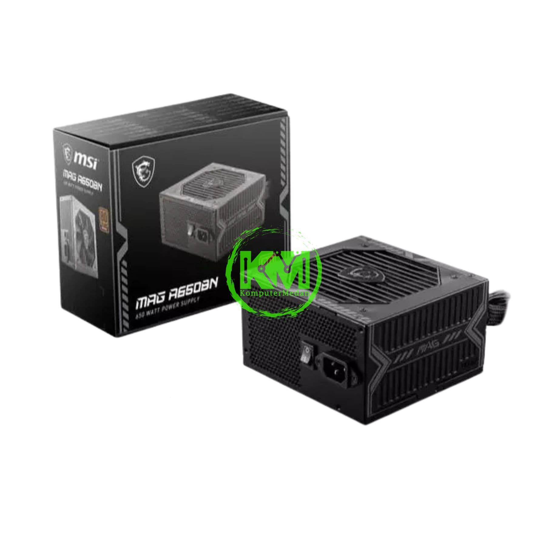 MSI MAG A650BN 650W 80+ BRONZE POWER SUPPLY - BULK PACKAGING
