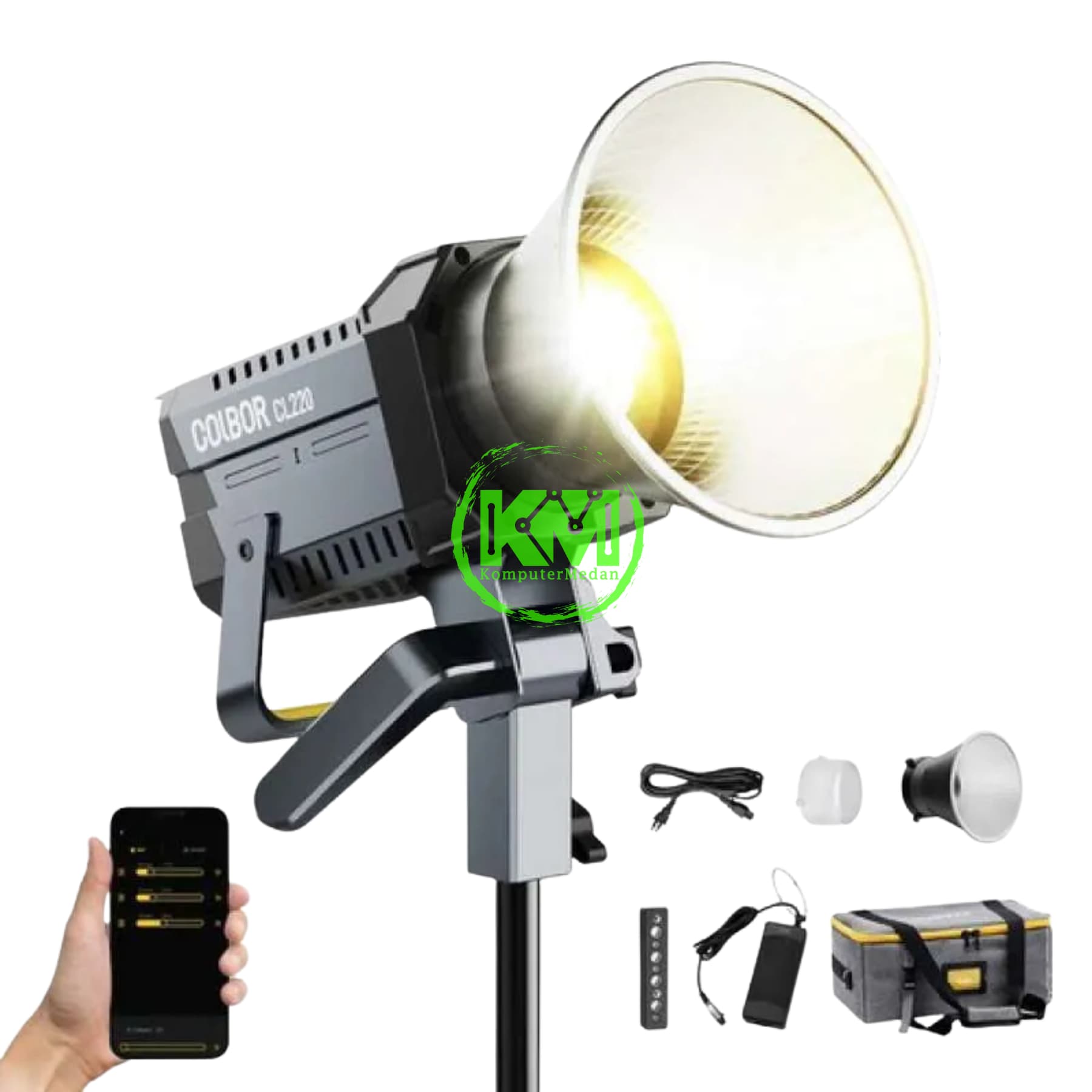 COLBOR CL220R RGB COB VIDEO LIGHT + COLBOR LIGHTSTAND - Image 3