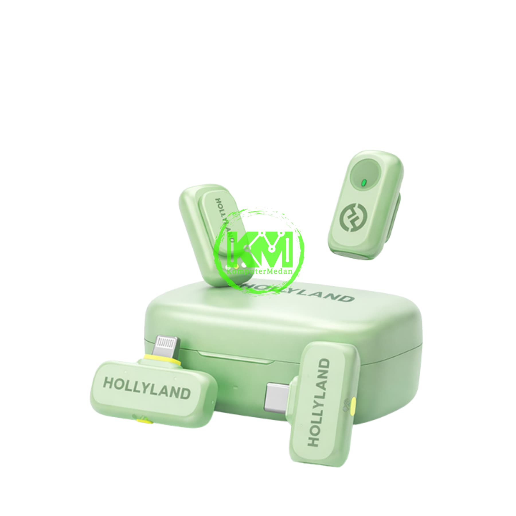 HOLLYLAND LARK A1 COMBO (LIGHTNING & TYPE-C) - GREEN - Image 3