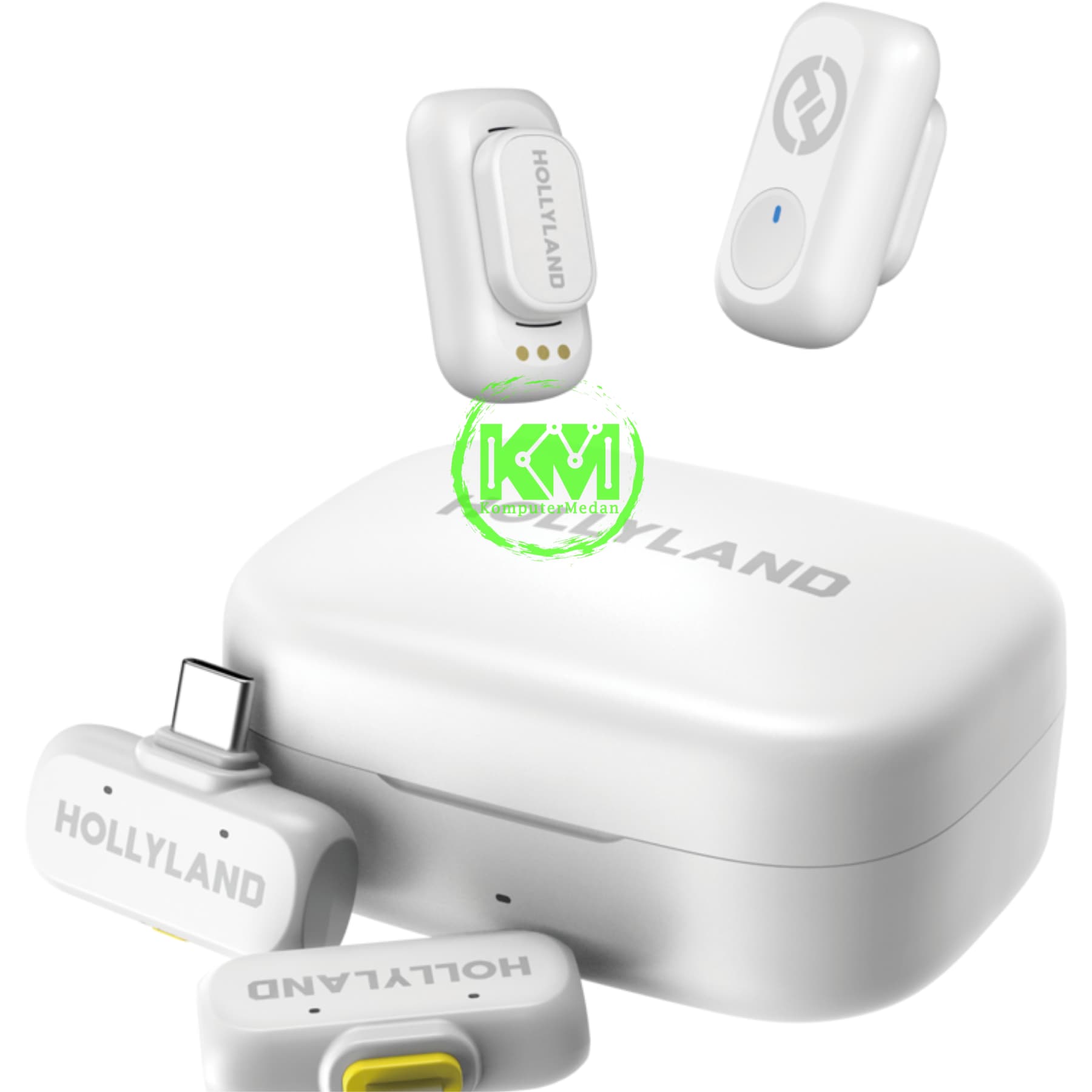 HOLLYLAND LARK A1 COMBO (LIGHTNING & TYPE-C) - WH - Image 1