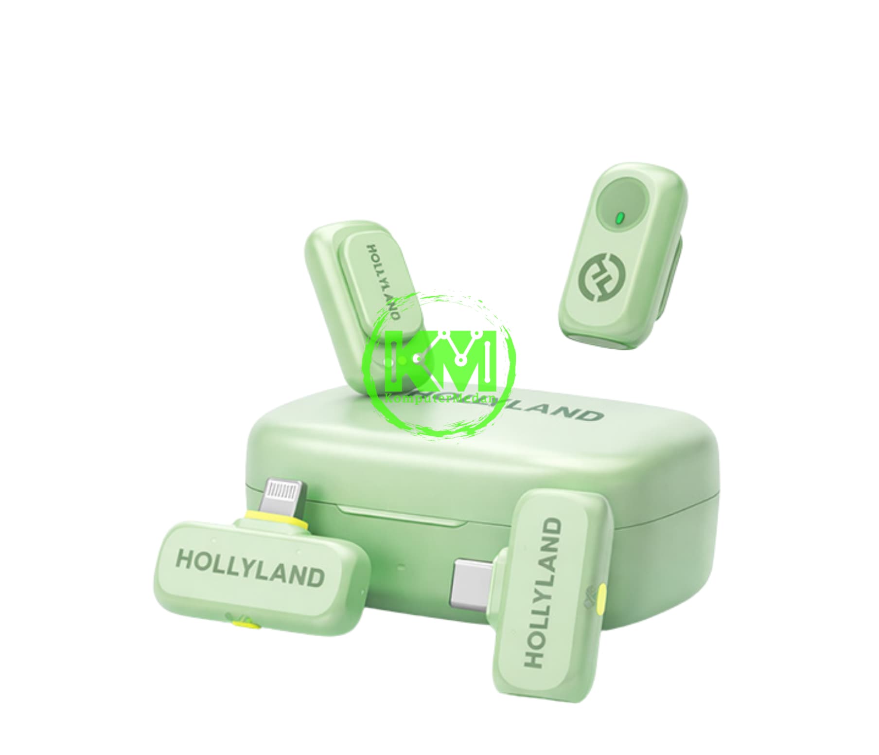 HOLLYLAND LARK A1 COMBO (LIGHTNING & TYPE-C) - GREEN - Image 4