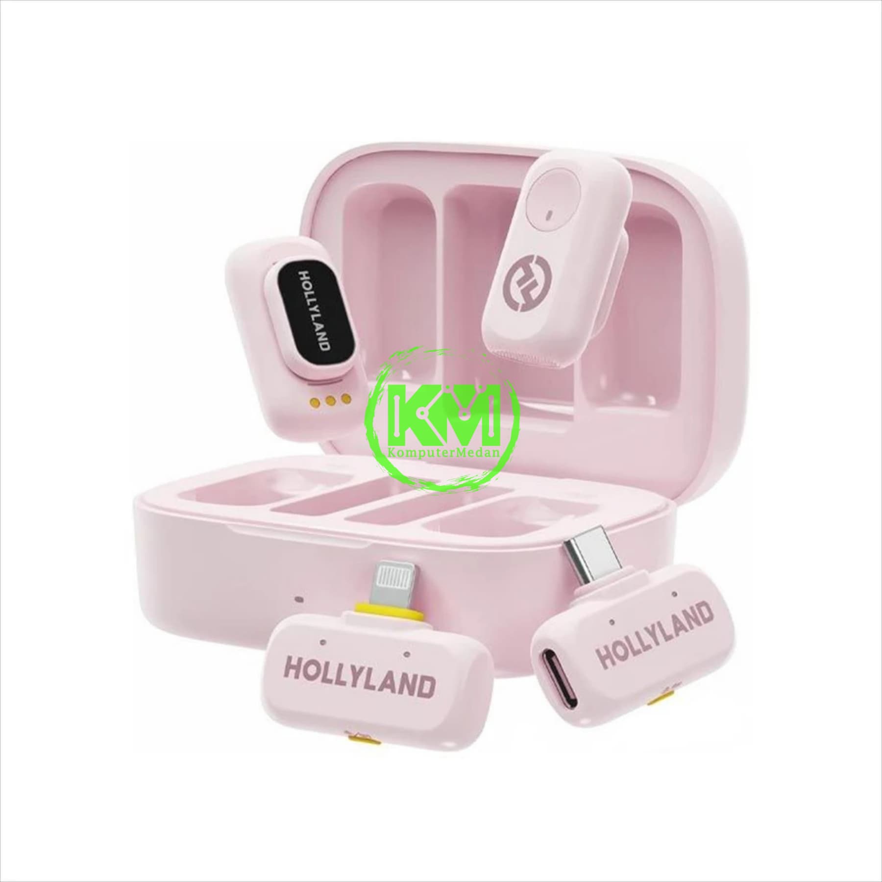 HOLLYLAND LARK A1 COMBO (LIGHTNING & TYPE-C) - PINK - Image 2
