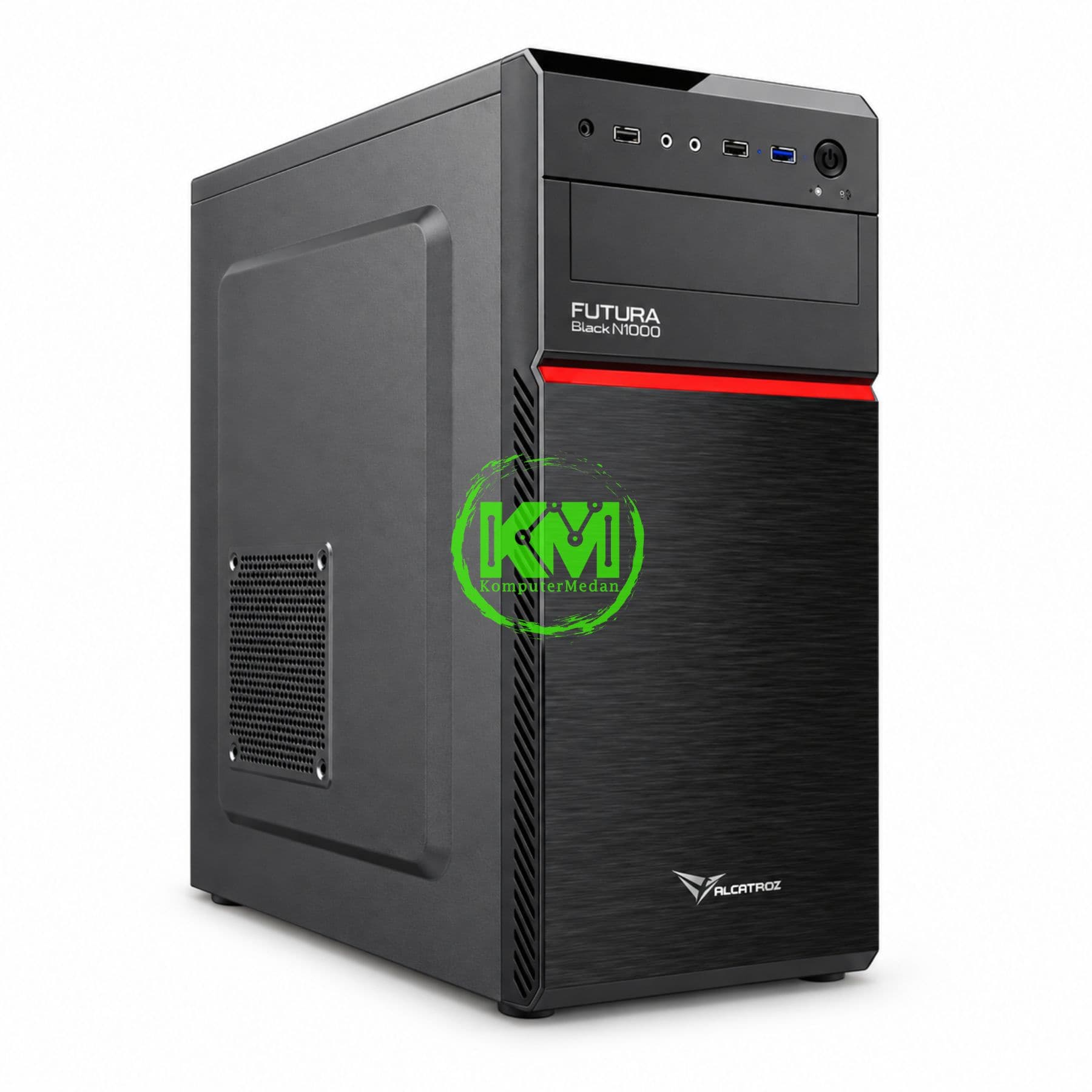 AZZURA ALCATROZ FUTURA BLACK N1000 - BLACK & RED - Image 1