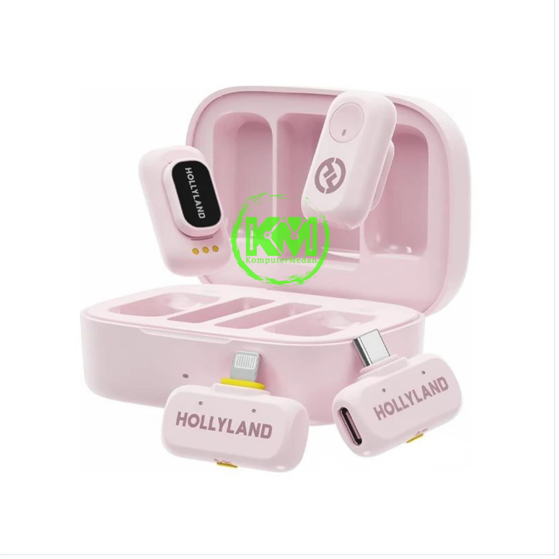 HOLLYLAND LARK A1 COMBO (LIGHTNING & TYPE-C) - PINK
