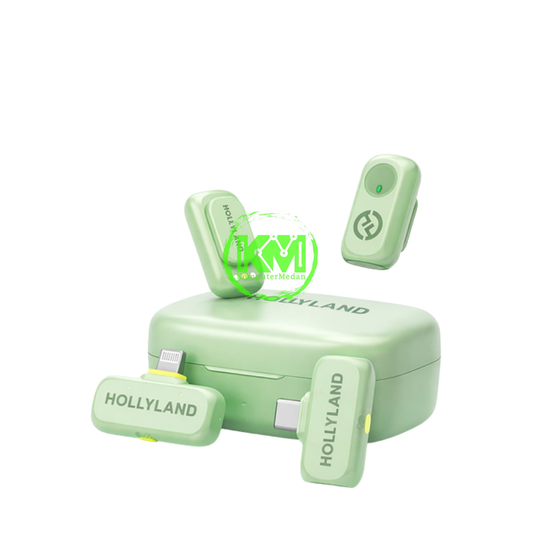 HOLLYLAND LARK A1 COMBO (LIGHTNING & TYPE-C) - GREEN - Image 2