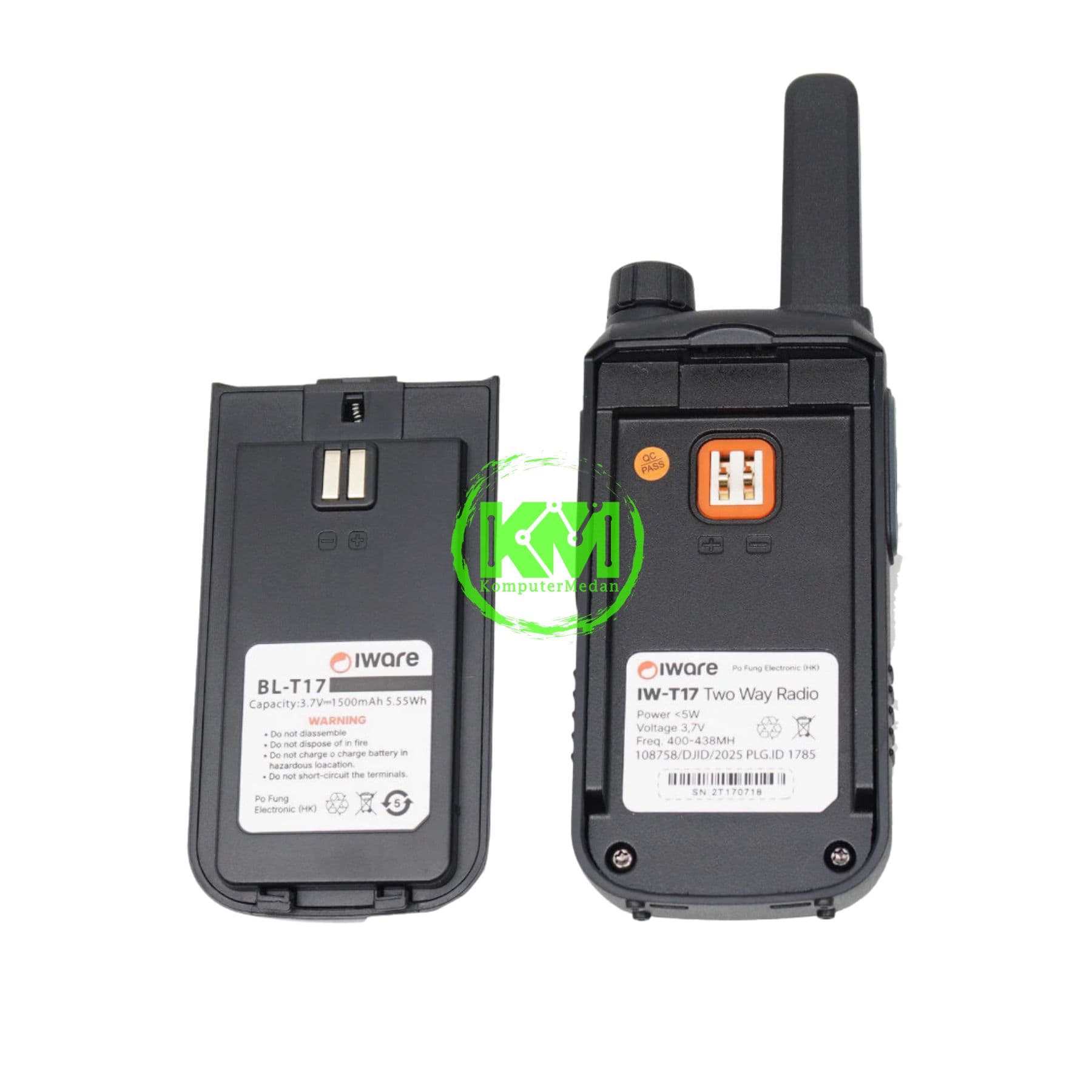 IWARE MOBILE WALKIE TALKIE - IW T17 (2PCS/BOX) - Image 4
