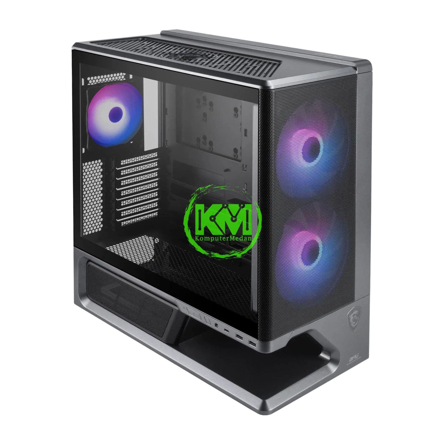 MSI MPG VIXTA AIRFLOW 300R PZ BLACK GAMING CASING - Image 1