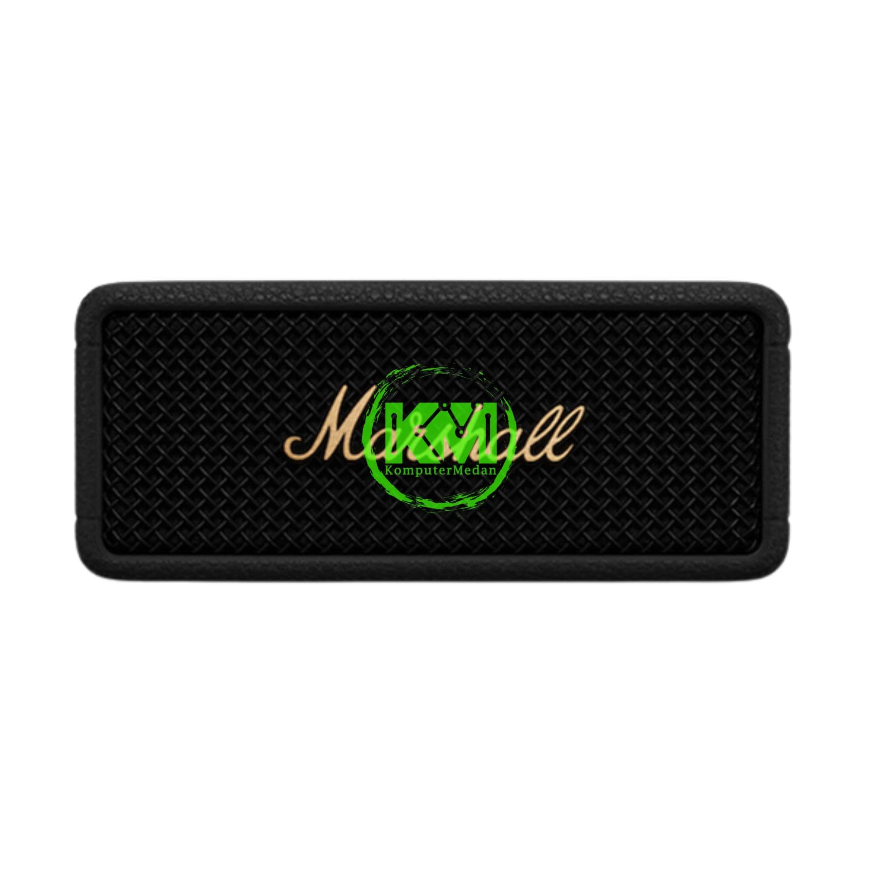 MARSHALL EMBERTON III PORTABLE SPEAKER BLACK AND BRASS