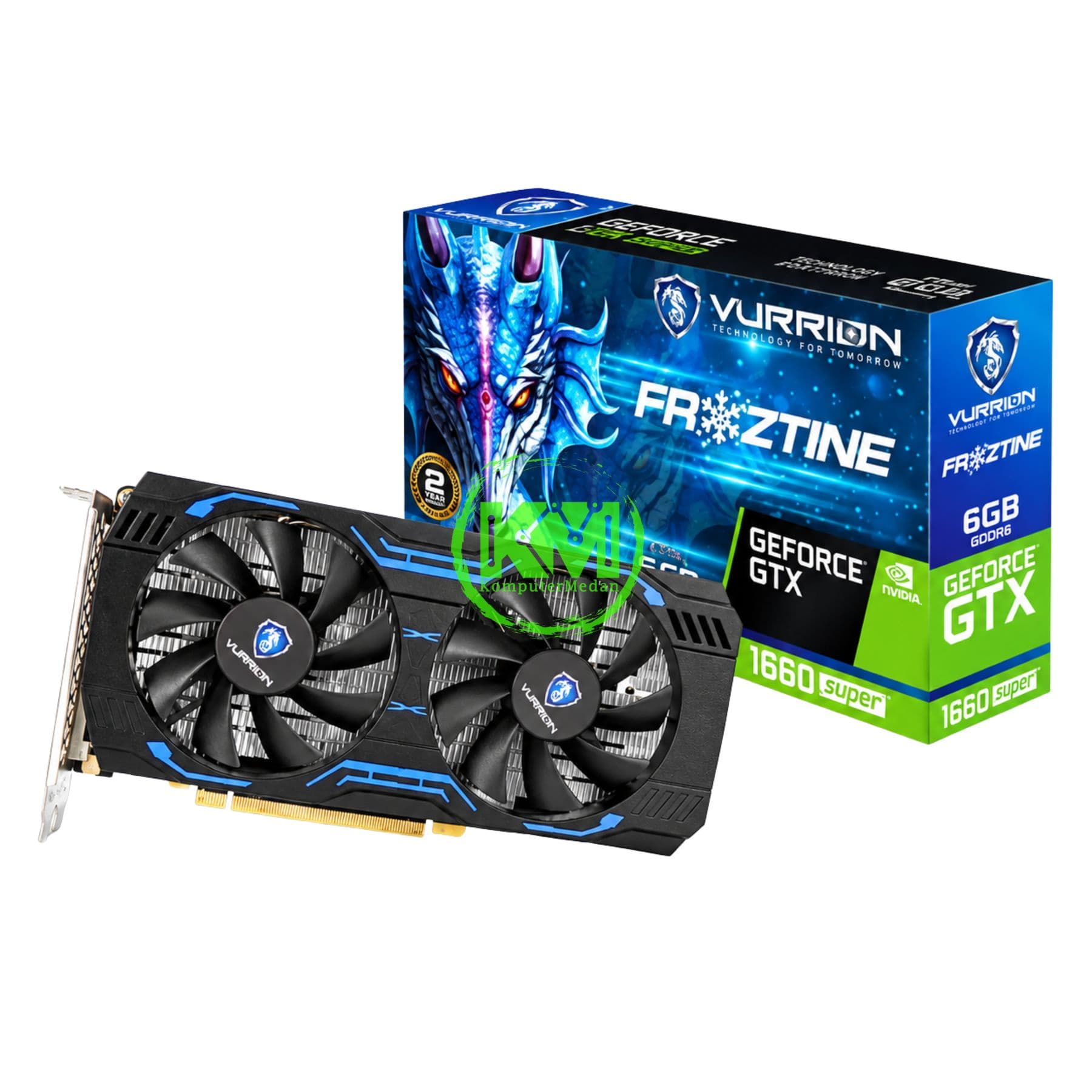 VURRION GTX 1660 SUPER 6GB GDDR6 192BIT VGA - BLACK