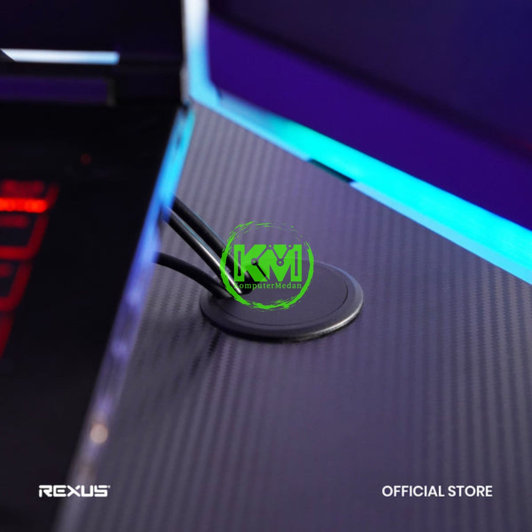 REXUS GALA V2 RXD-145 GAMING DESK - BLACK - Image 5
