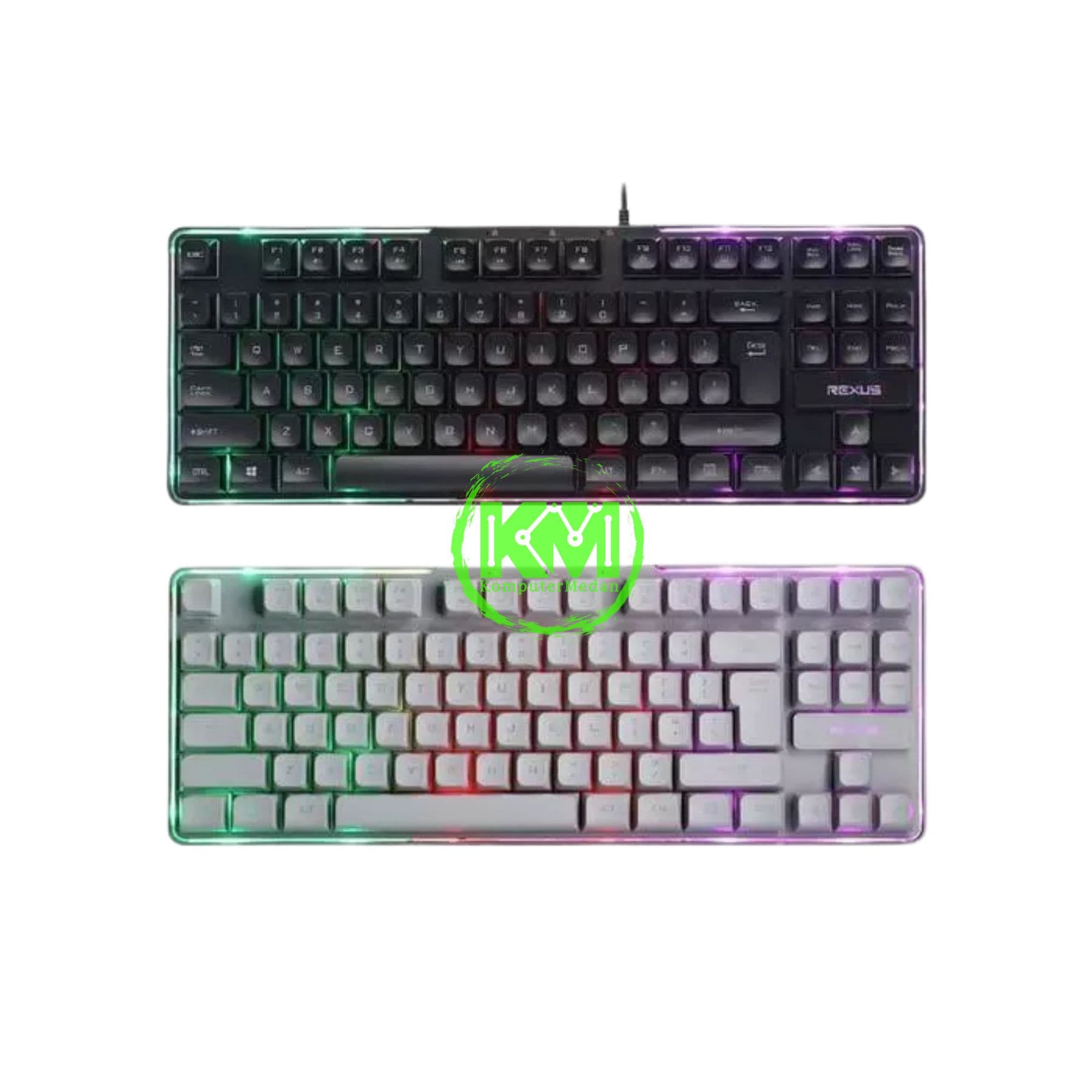 REXUS BATTLEEFIRE K9L GAMING KEYBOARD - BLACK & GREY