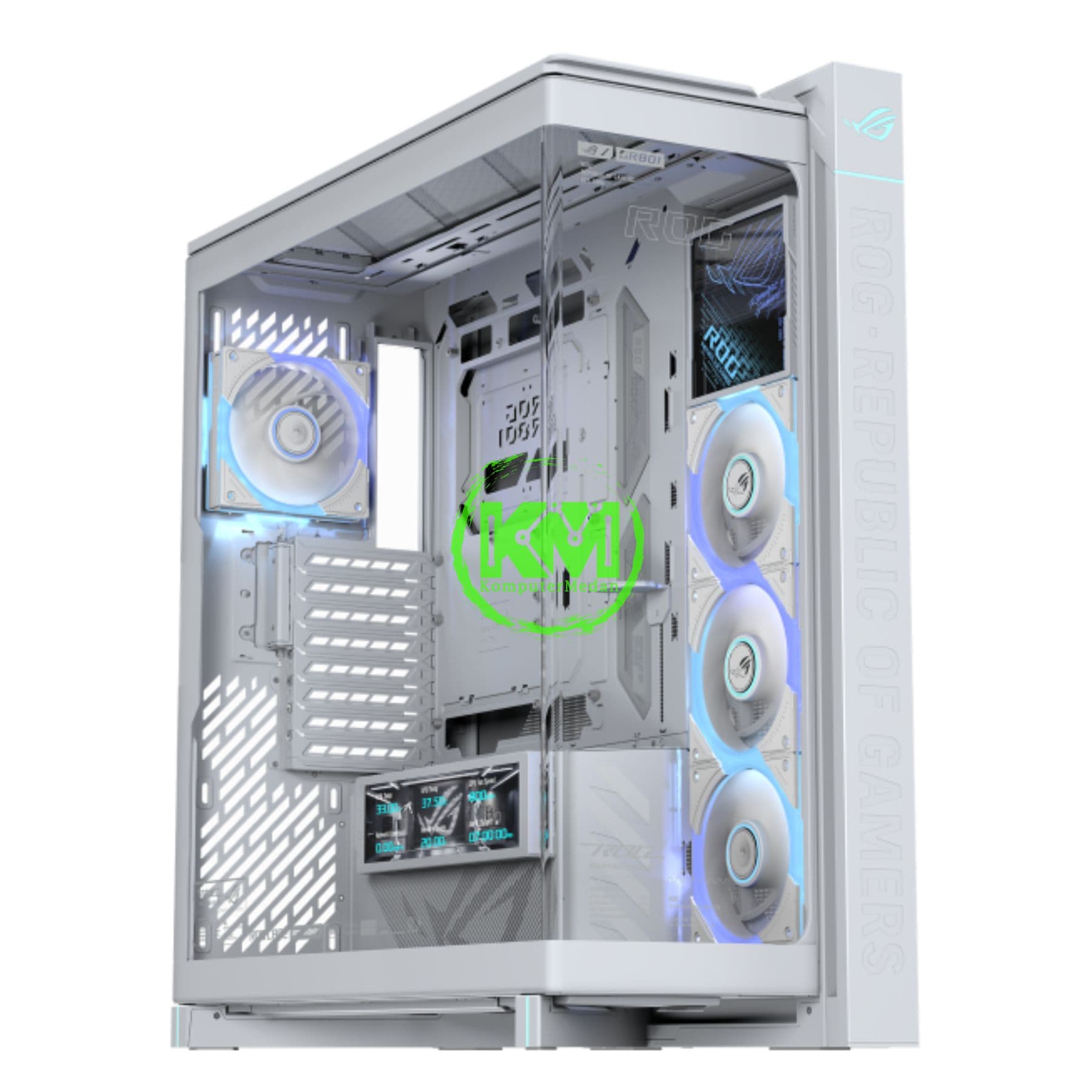 ASUS ROG CRONOX GR801 ARGB GAMING CASING - BLACK & WHITE - Image 6