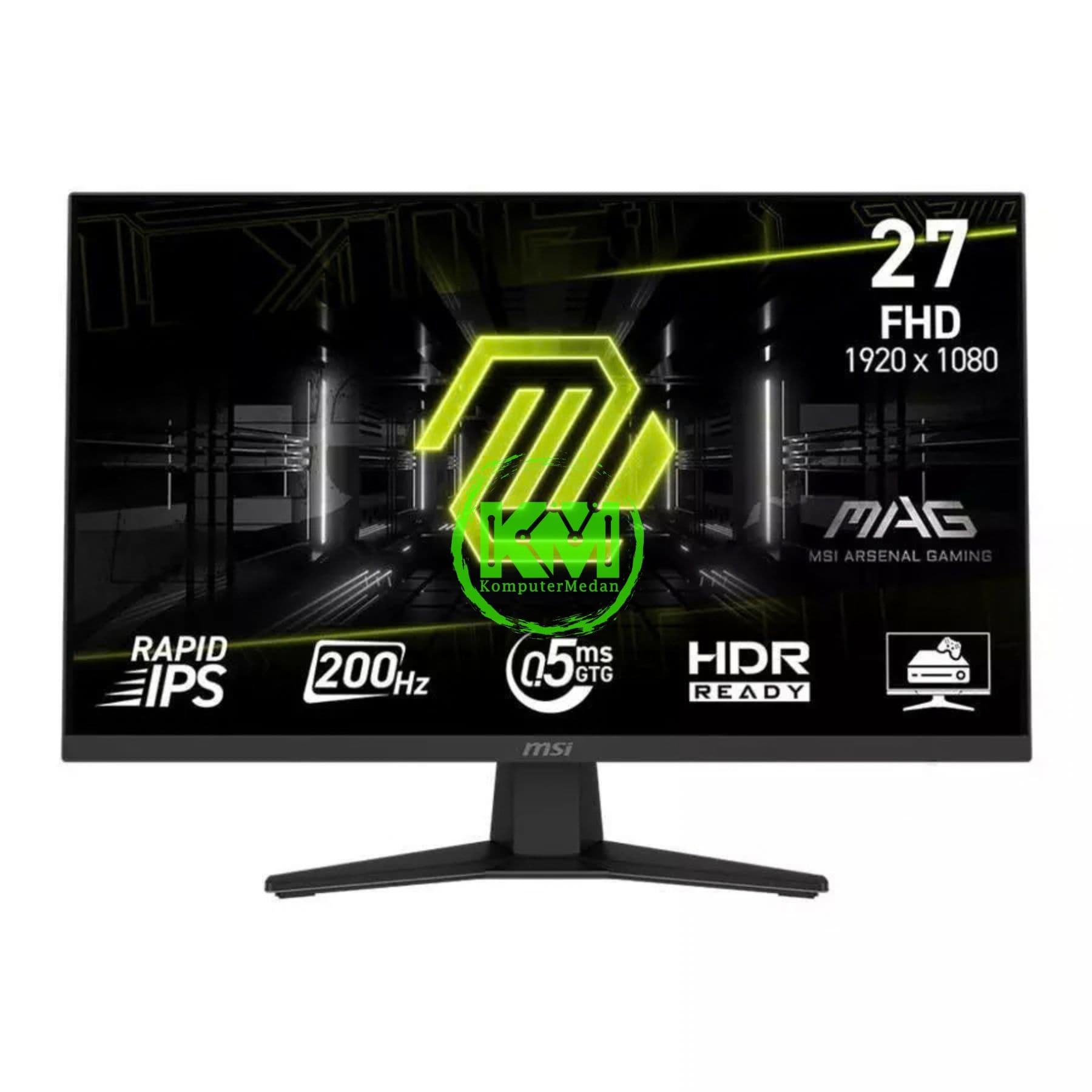 MSI GAMING MAG255F X24 LED MONITOR (27"/FHD/RAPID IPS/240HZ/0.5MS/2XHDMI/DP/HDR READY) - Image 1