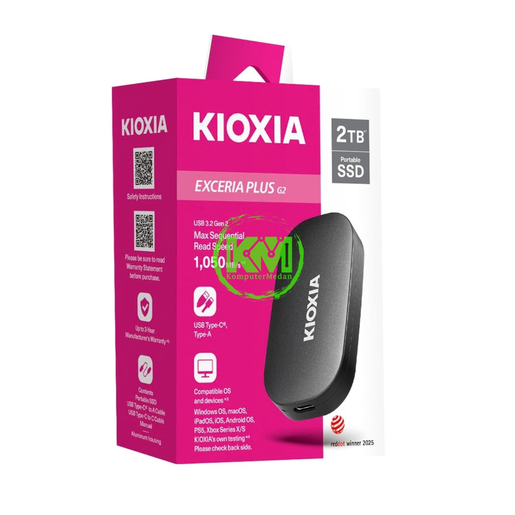 EXCERIA G2 2TB PORTABLE SSD