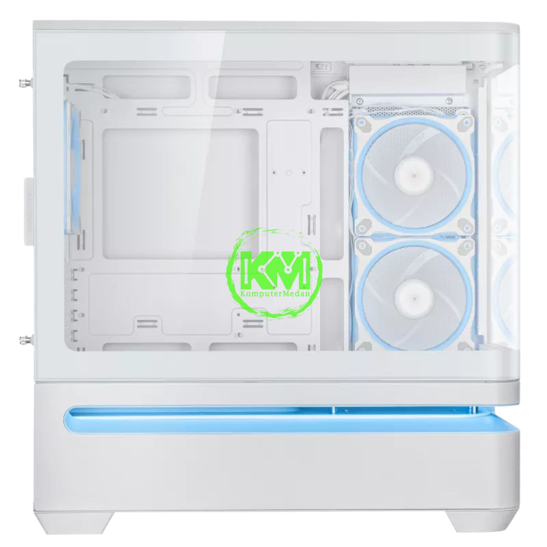 ASUS PRIME AP202 ARGB TG GAMING CASING BLACK & WHITE - Image 7