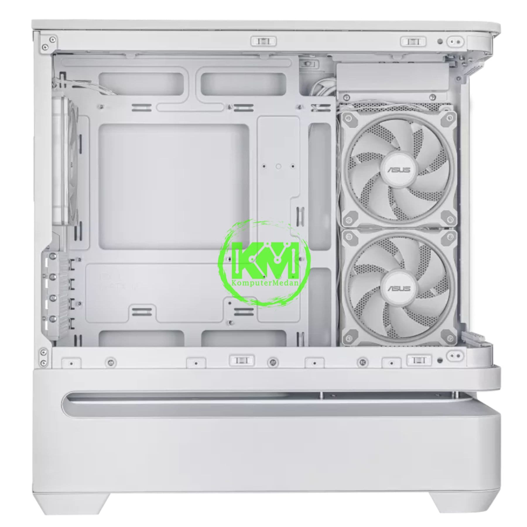 ASUS PRIME AP202 ARGB TG GAMING CASING BLACK & WHITE - Image 10