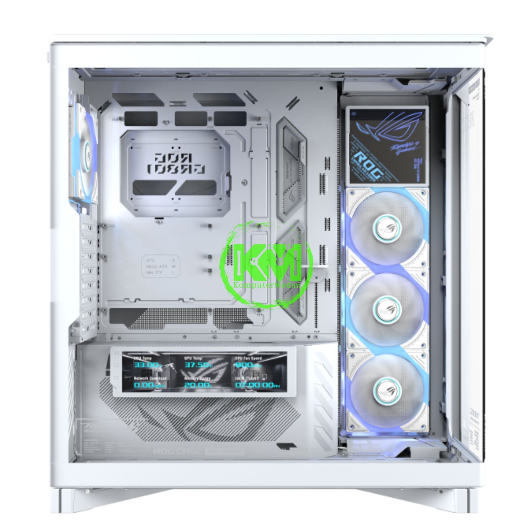ASUS ROG CRONOX GR801 ARGB GAMING CASING - BLACK & WHITE - Image 7