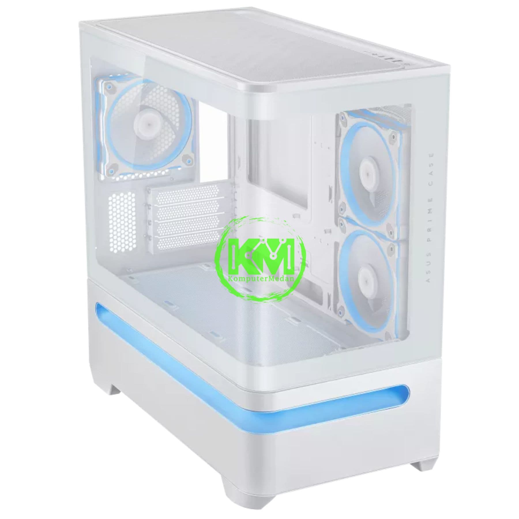 ASUS PRIME AP202 ARGB TG GAMING CASING BLACK & WHITE - Image 6