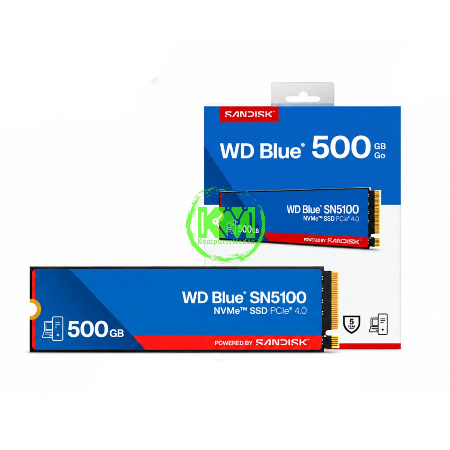 WD BLUE SN5100 500GB M.2 NVME 4.0 SSD