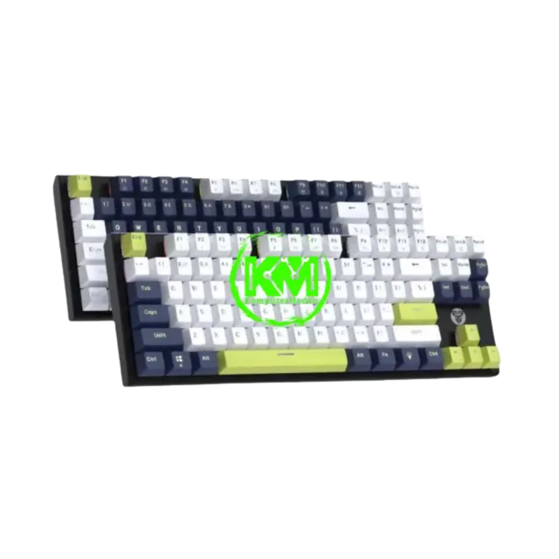 FANTECH YORU ATOM87S MK877S MECHANICAL KEYBOARD - BLUE/WHITE (SWITCH BLUE/RED)
