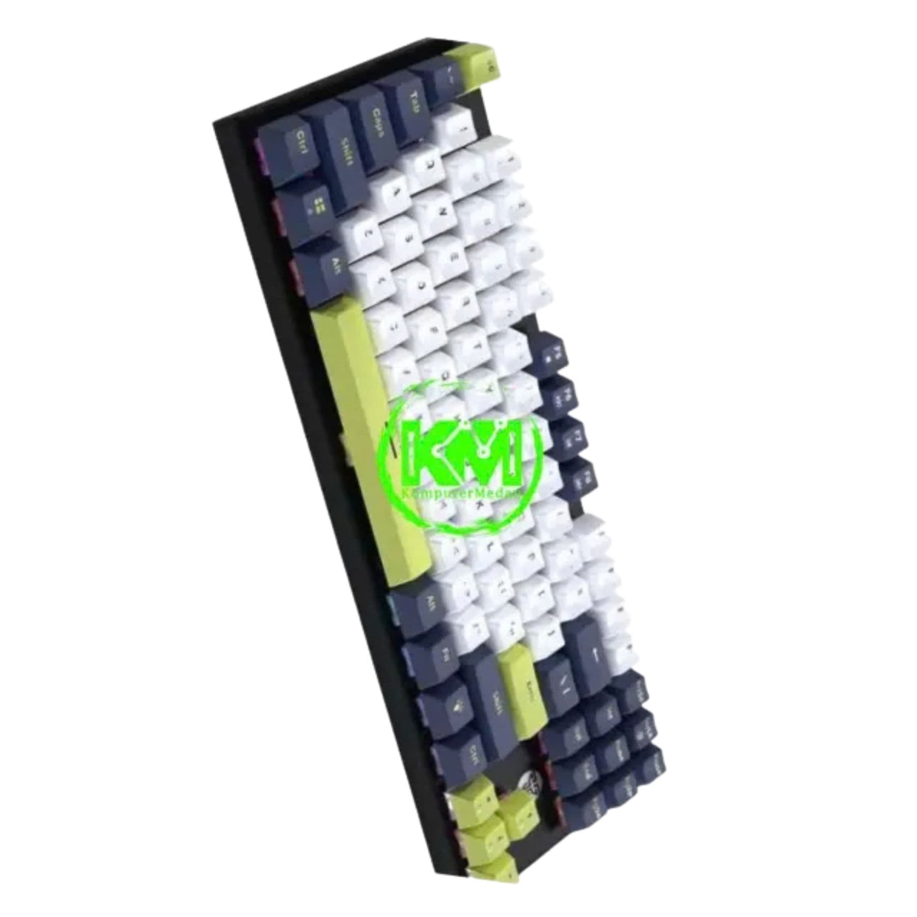 FANTECH YORU ATOM87S MK877S MECHANICAL KEYBOARD - BLUE/WHITE (SWITCH BLUE/RED) - Image 5
