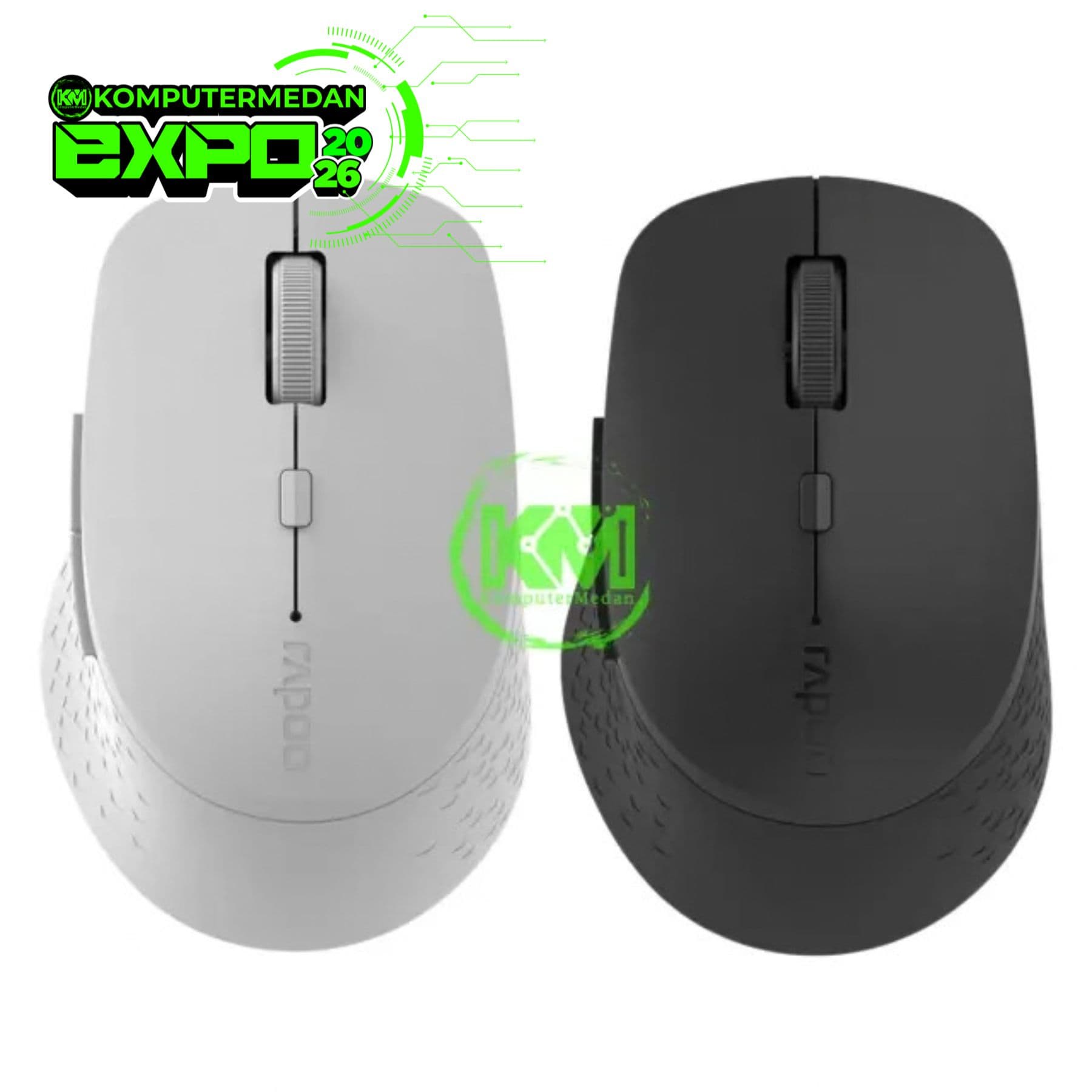 RAPOO WIRELESS MULTIMODE SILENT M300 MOUSE (BLACK/LIGHT GREY)