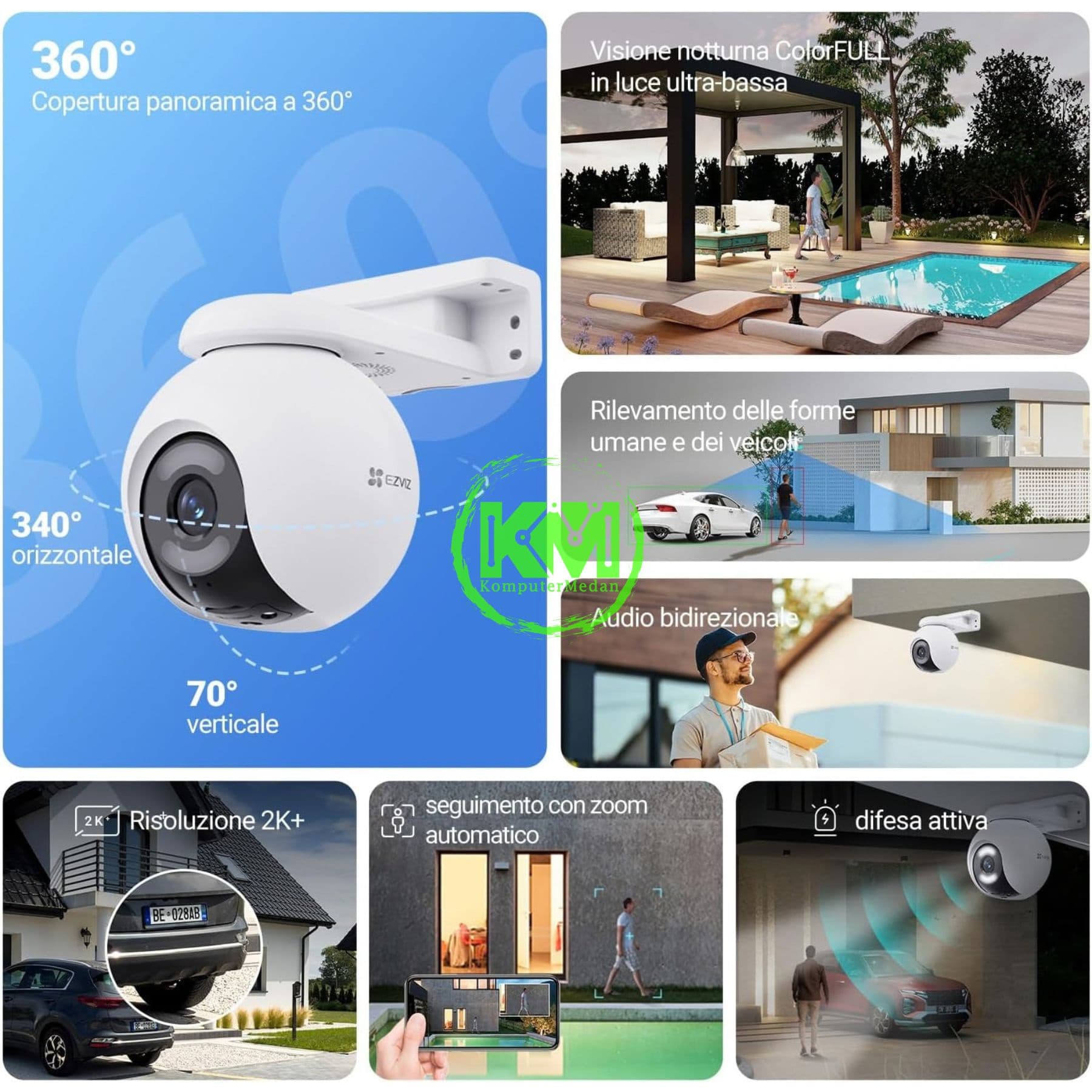 EZVIZ H8X 4MP COLOR NIGHT SMART HOME - Image 3