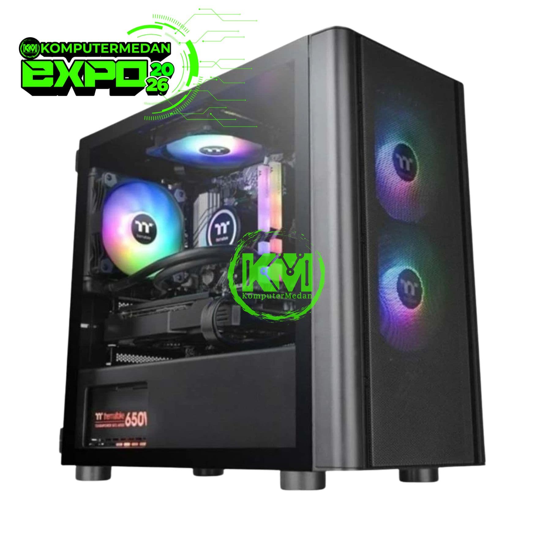 THERMALTAKE V150 TG ARGB BLACK GAMING CASING