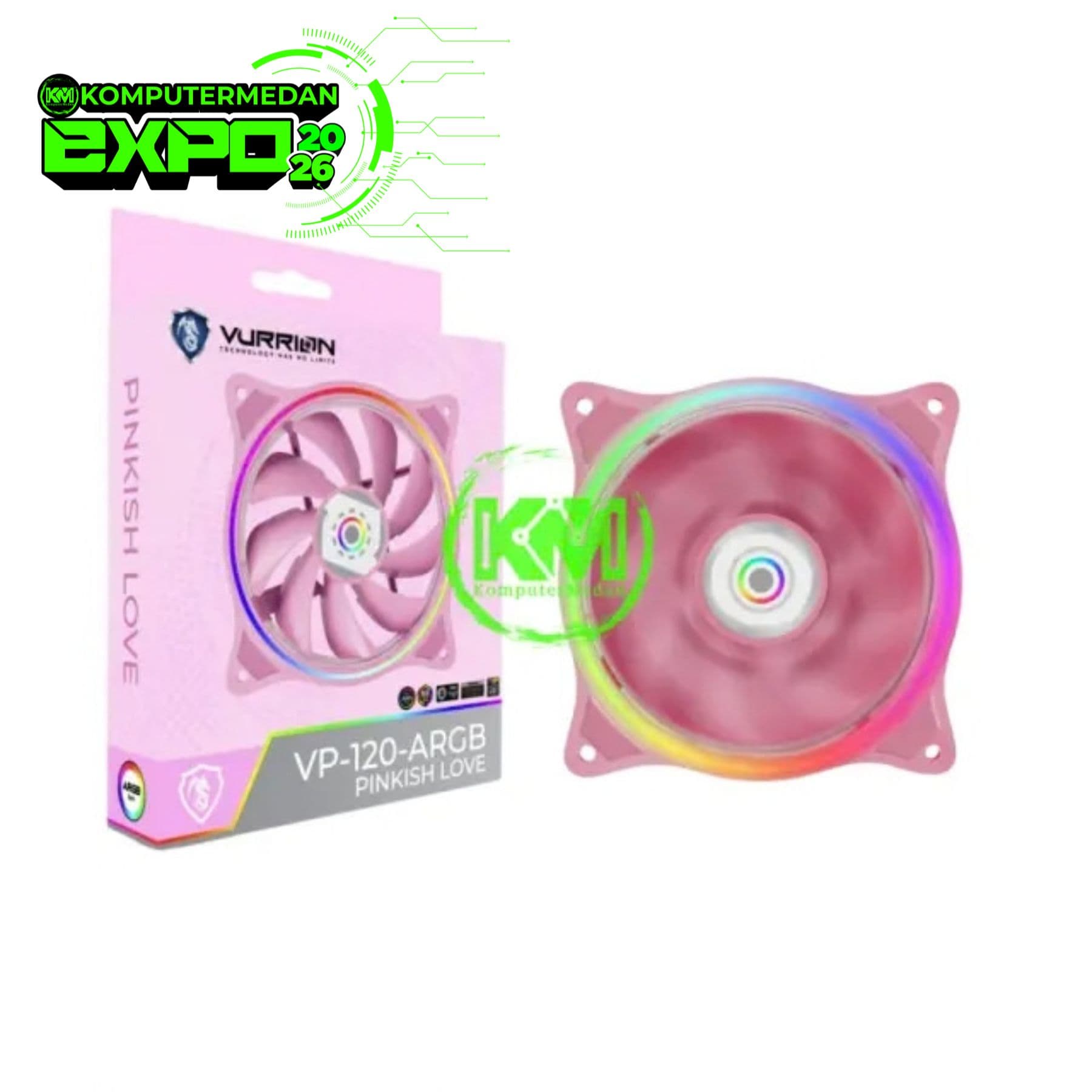 VURRION VP-120 PINKISH LOVE ARGB FAN CASING