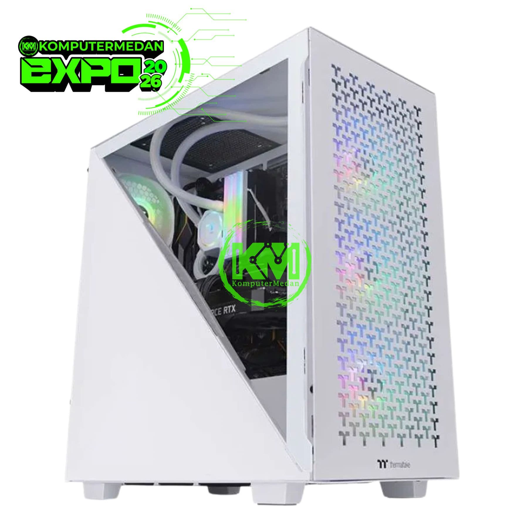 THERMALTAKE DIVIDER 300 TG AIR ARGB SNOW GAMING CASING