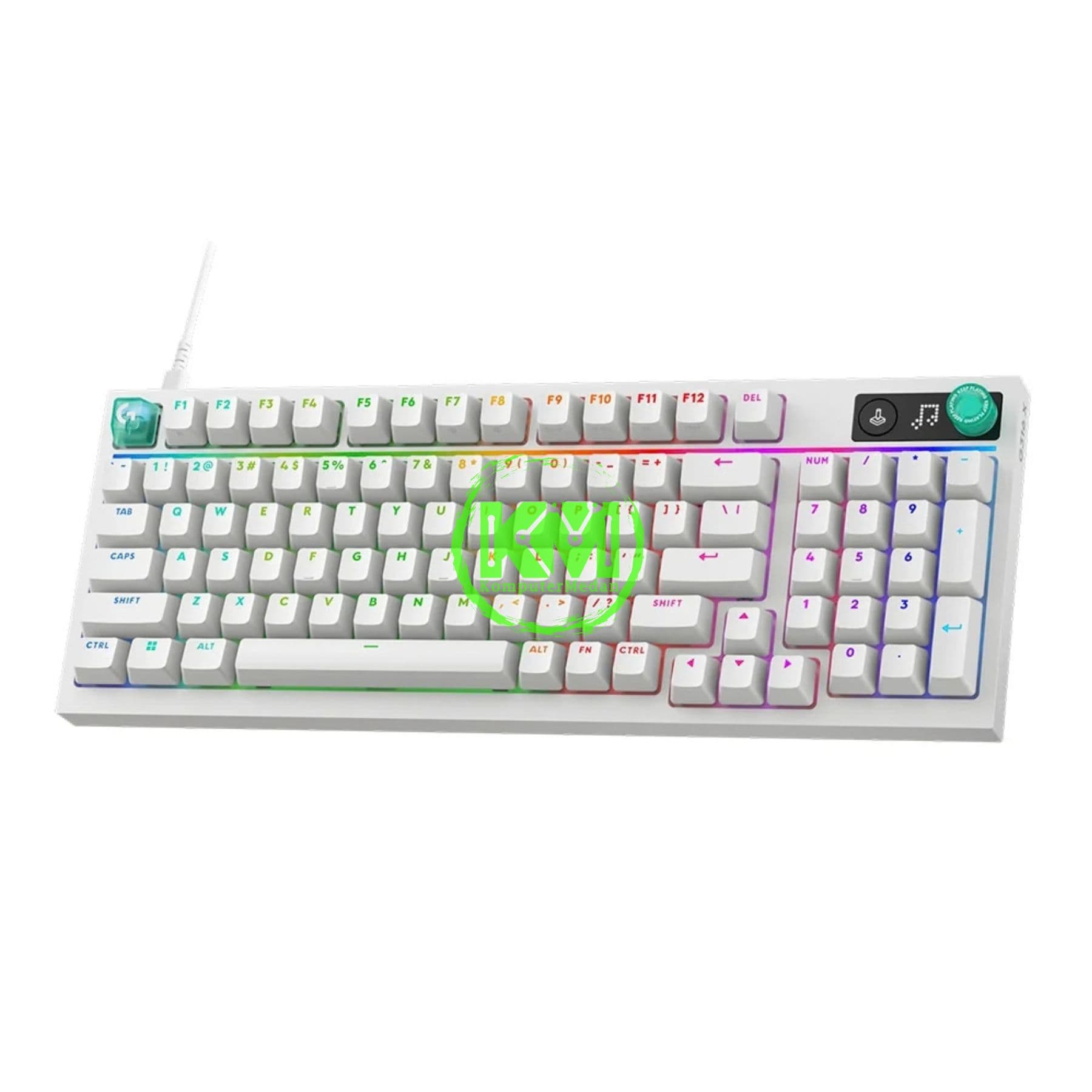 LOGITECH G316 X 98 WIRED GAMING KEYBOARD BLACK & WHITE - Image 7