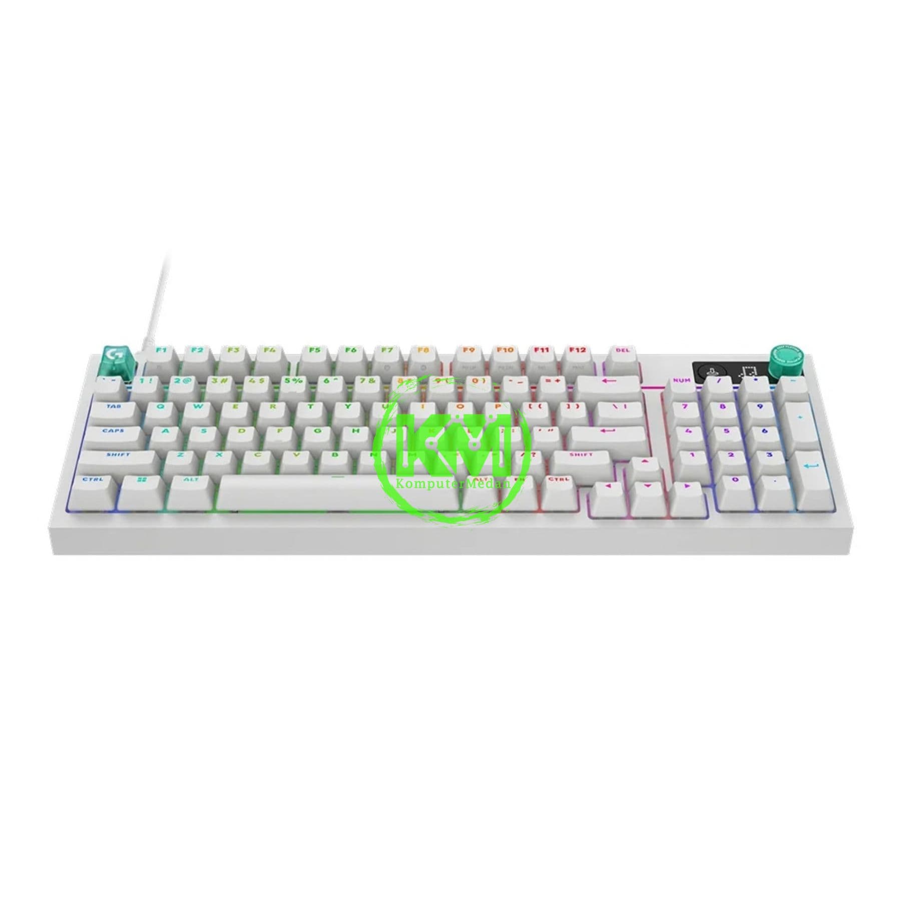 LOGITECH G316 X 98 WIRED GAMING KEYBOARD BLACK & WHITE - Image 6