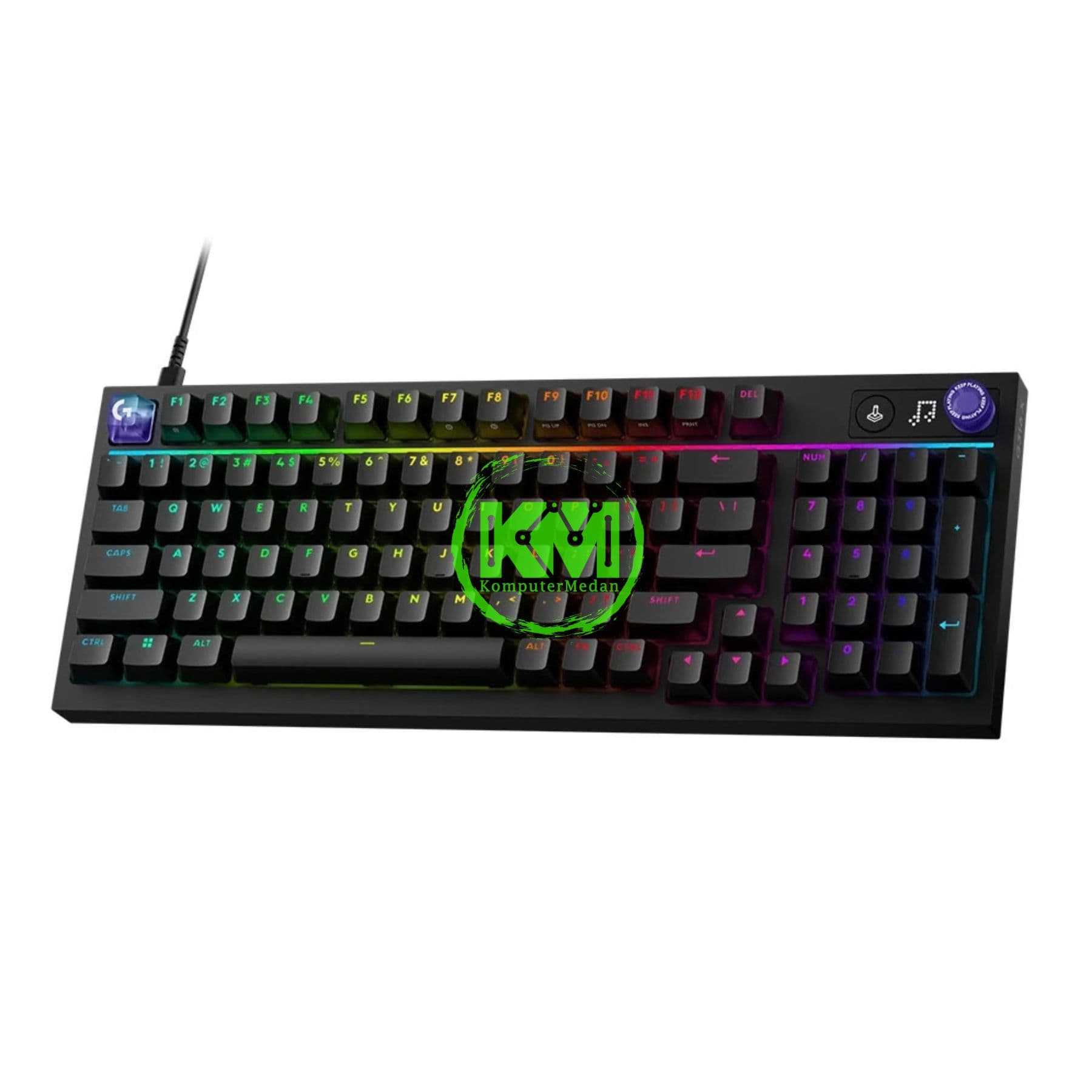 LOGITECH G316 X 98 WIRED GAMING KEYBOARD BLACK & WHITE - Image 4