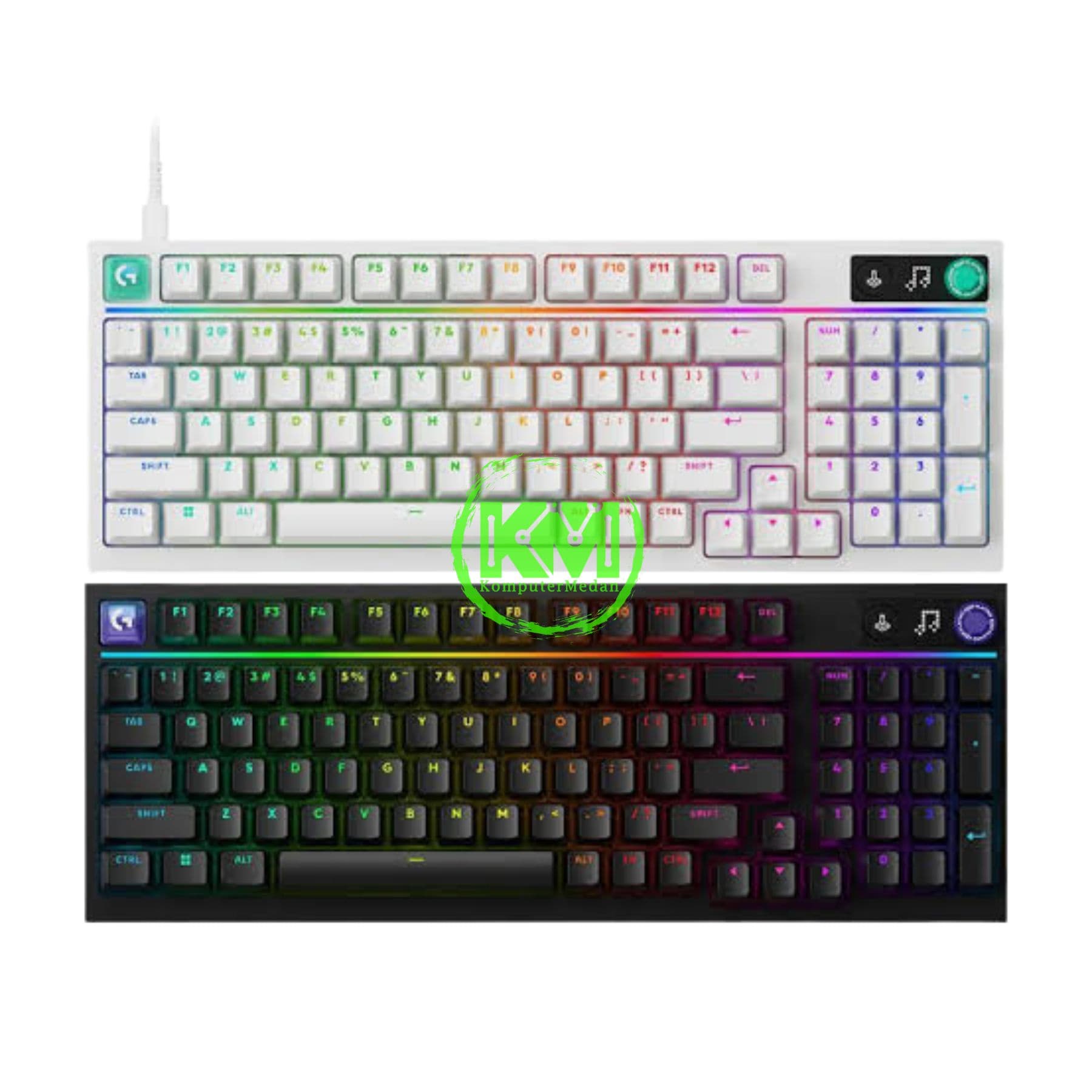 LOGITECH G316 X 98 WIRED GAMING KEYBOARD BLACK & WHITE