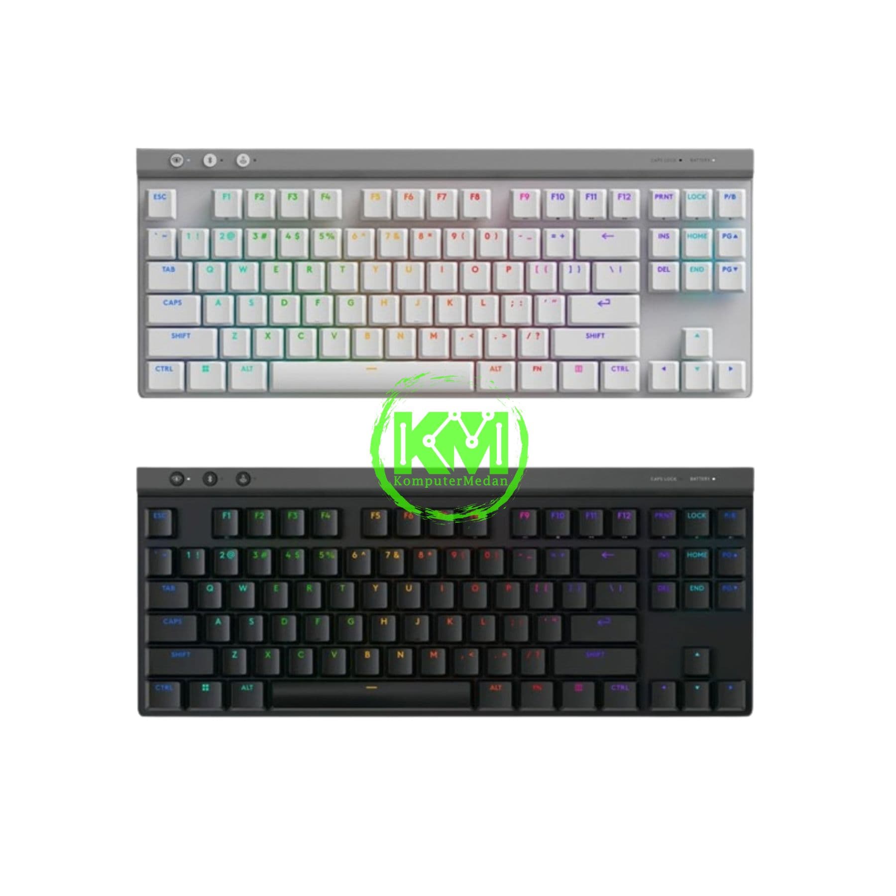 LOGITECH G515 LIGHTSPEED TKL BLACK/WHITE GAMING KEYBOARD