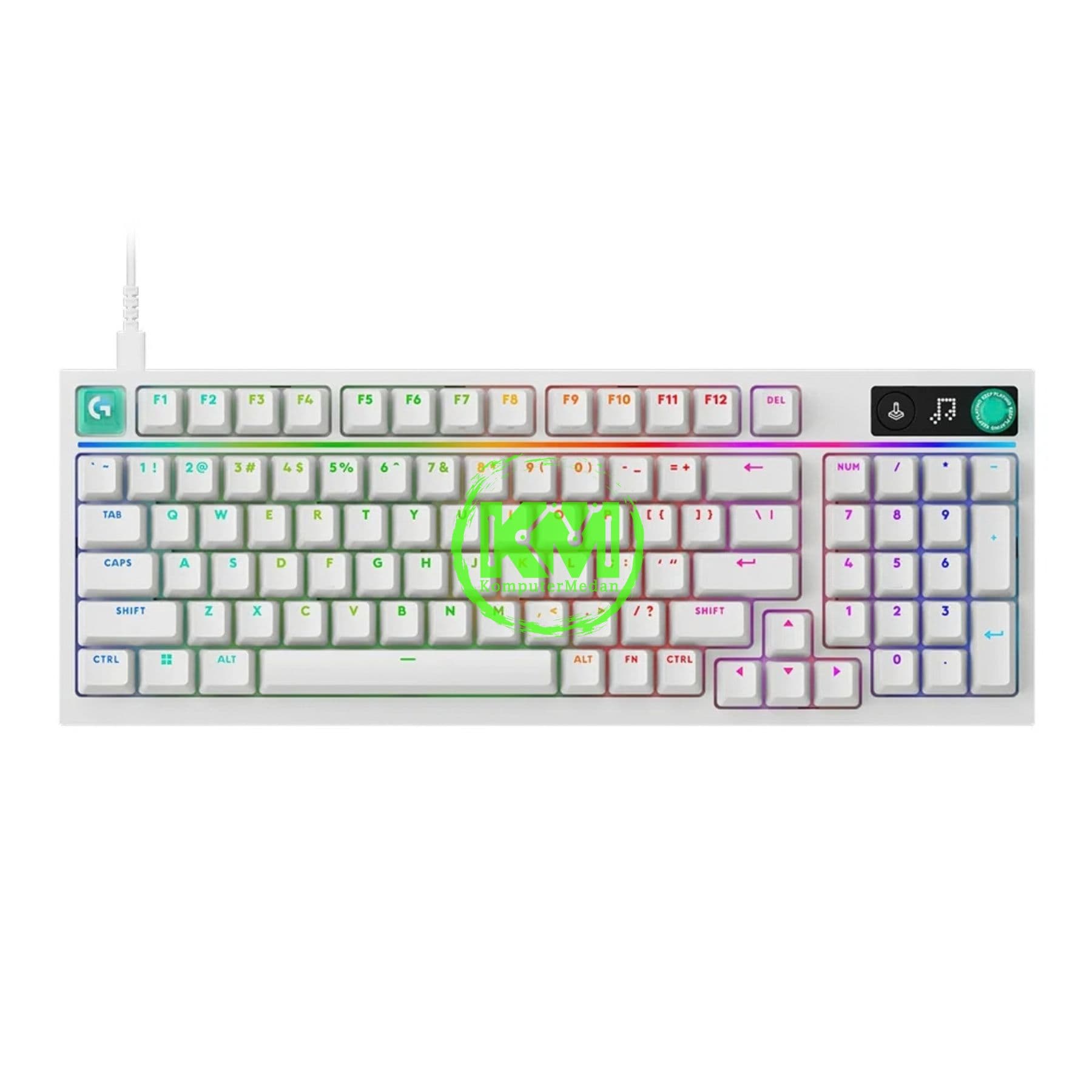 LOGITECH G316 X 98 WIRED GAMING KEYBOARD BLACK & WHITE - Image 5