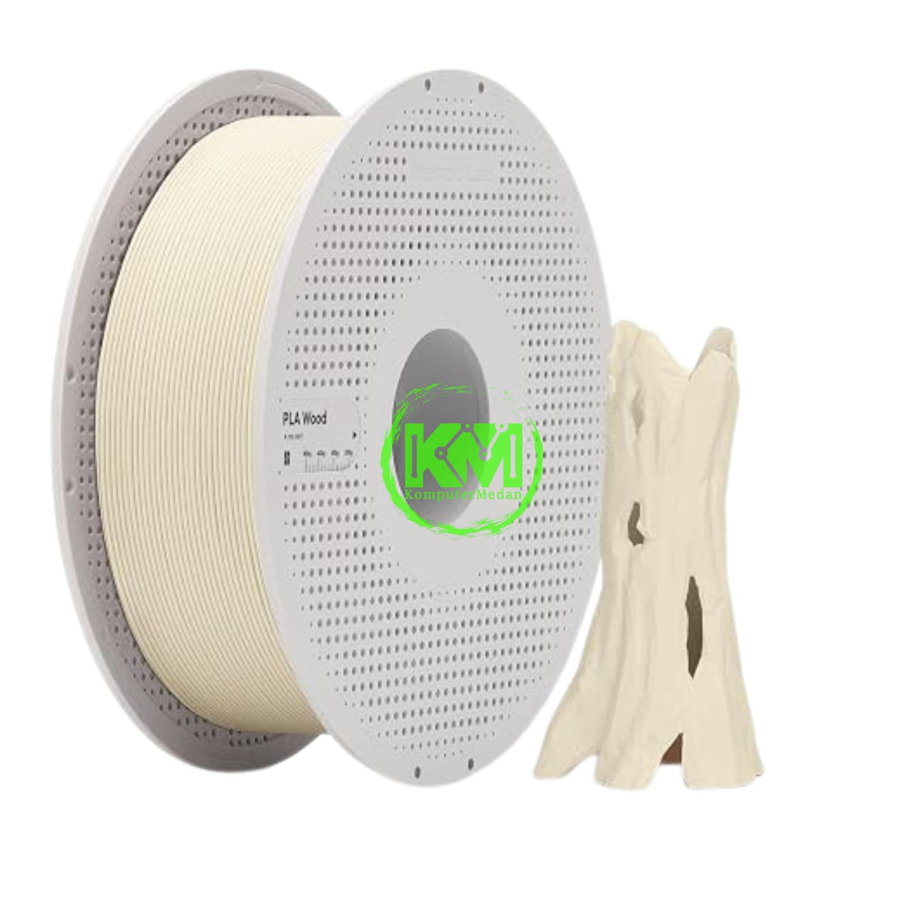 BAMBU LAB PLA WOOD WHITE OAK WITH BAMBU REUSABLE SPOOL