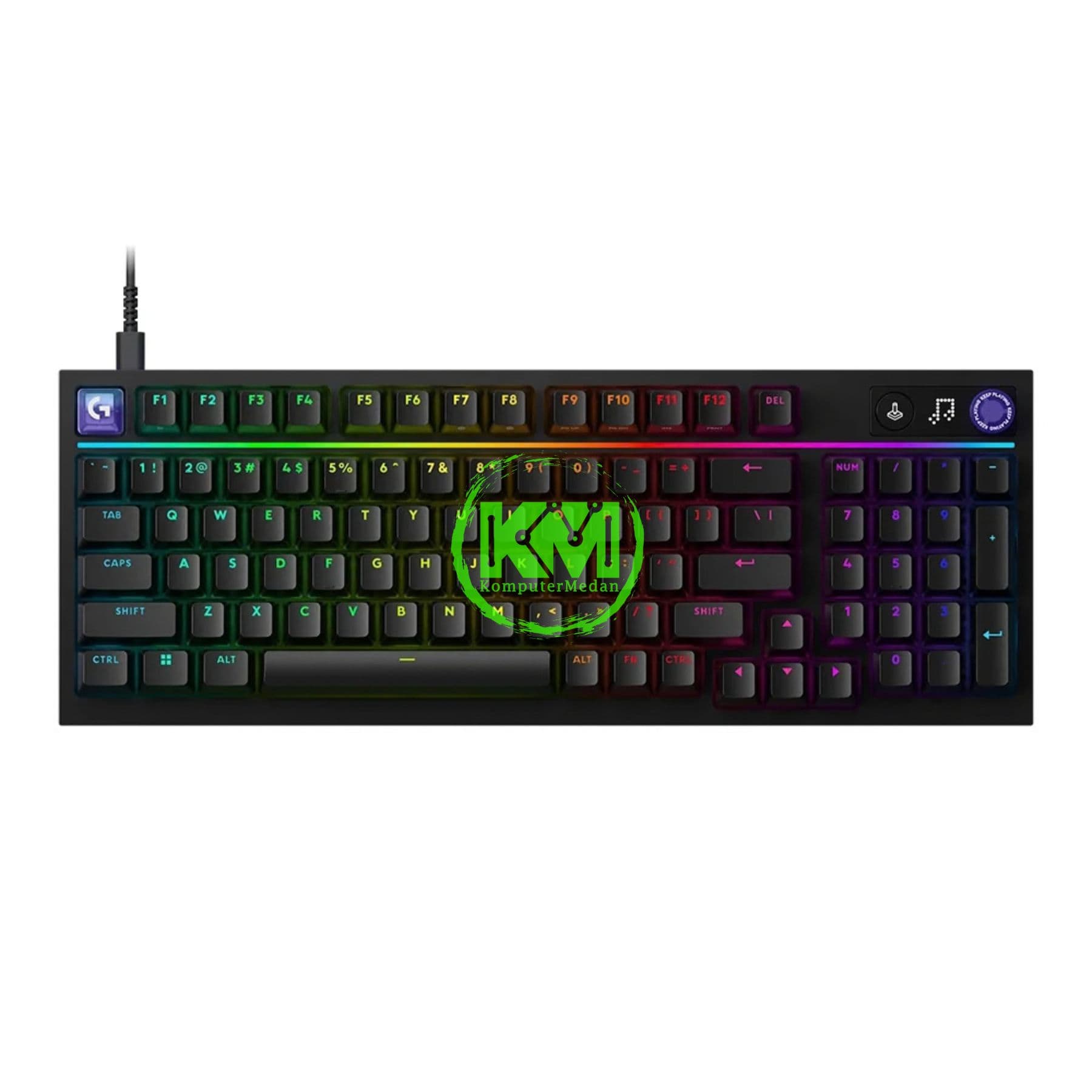 LOGITECH G316 X 98 WIRED GAMING KEYBOARD BLACK & WHITE - Image 2