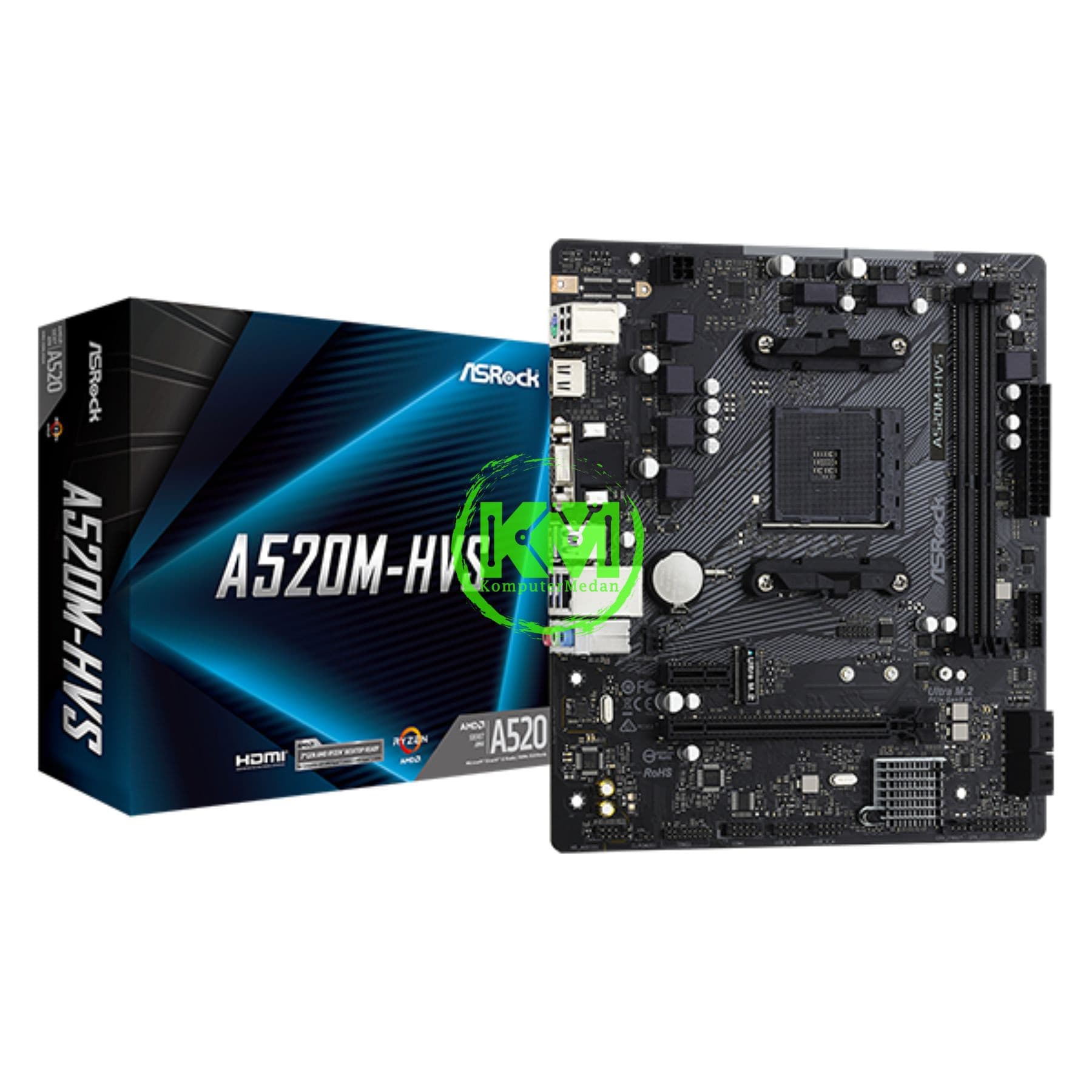 ASROCK A520M HVS MOTHERBOARD