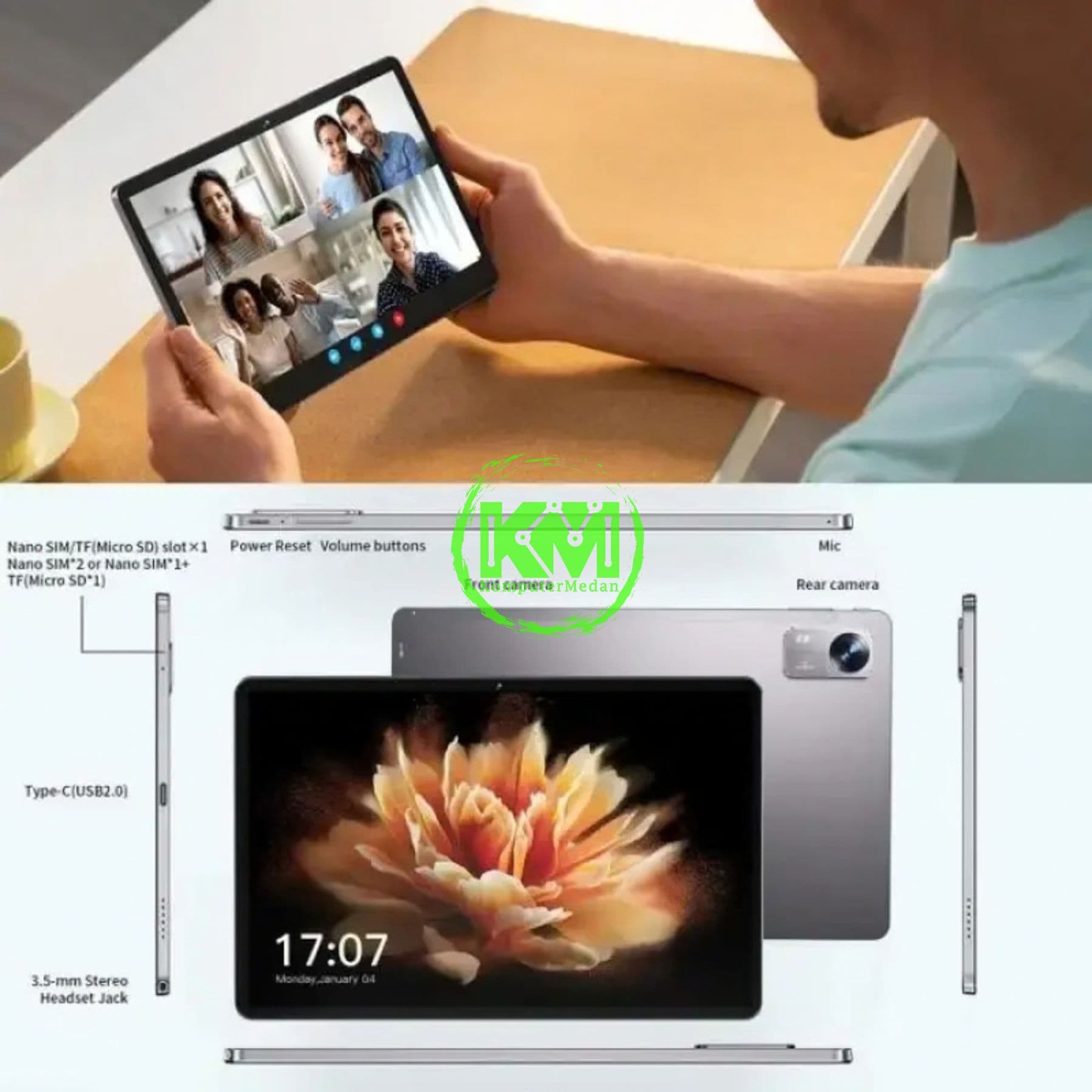 IWARE ANDROID TABLET I10 PRO - ANDROID 16 UNISOC T7250/RAM 4GB+20GB VIRTUAL RAM 128GB - 6000MAH - Image 3